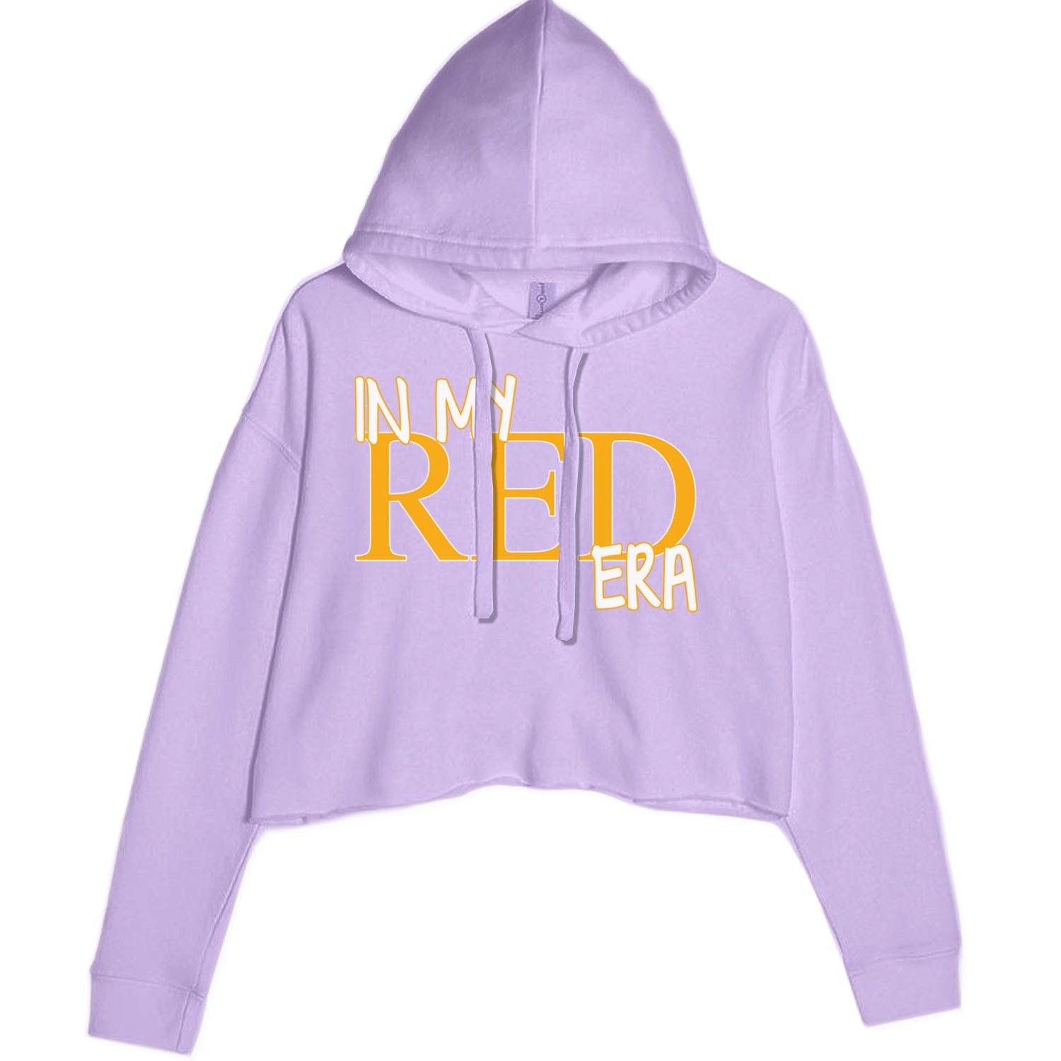 In My Red Era Kansas City Cropped Hoodie Sweatshirt Lavender