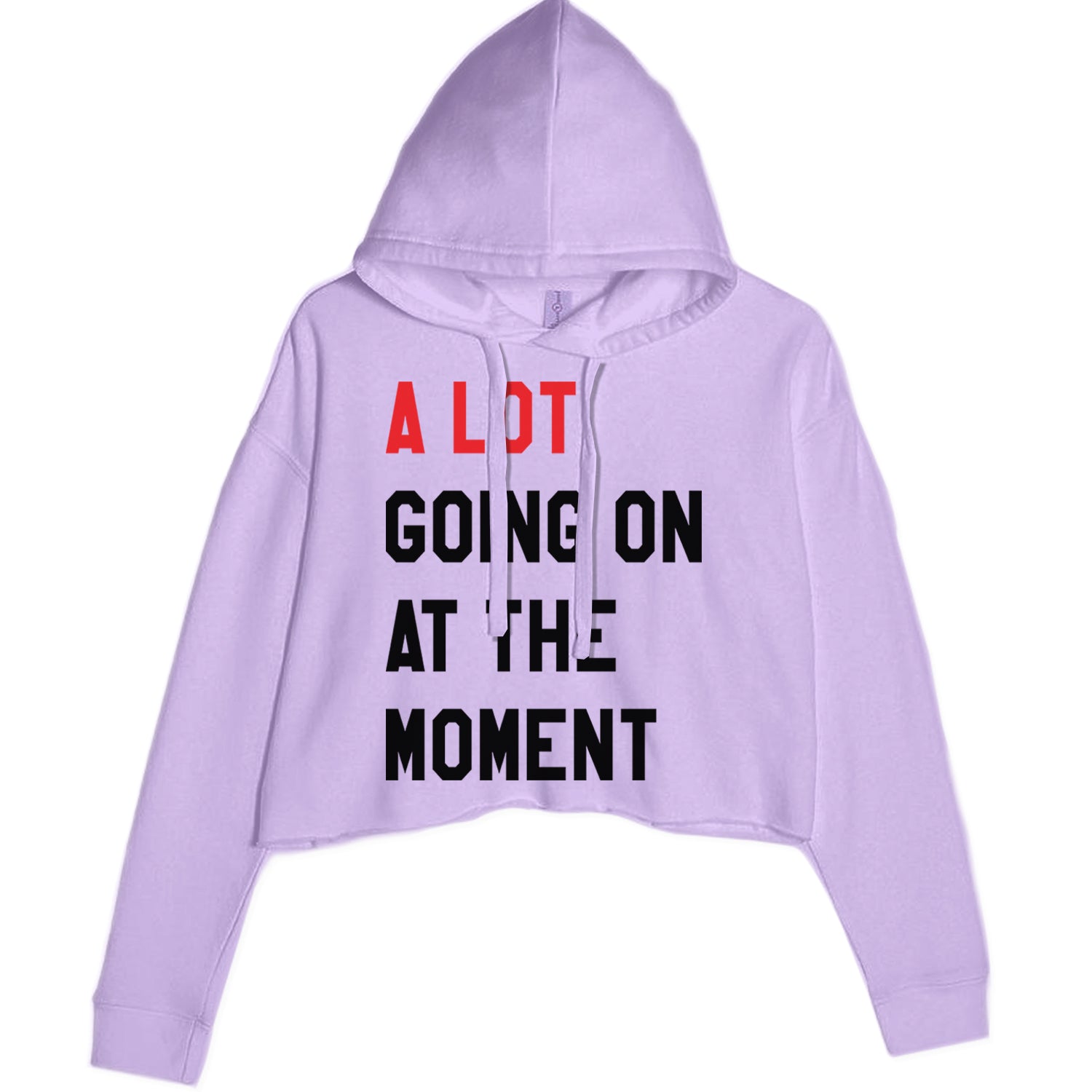 A Lot Going On At The Moment New TTPD Poet Department Cropped Hoodie Sweatshirt Lavender