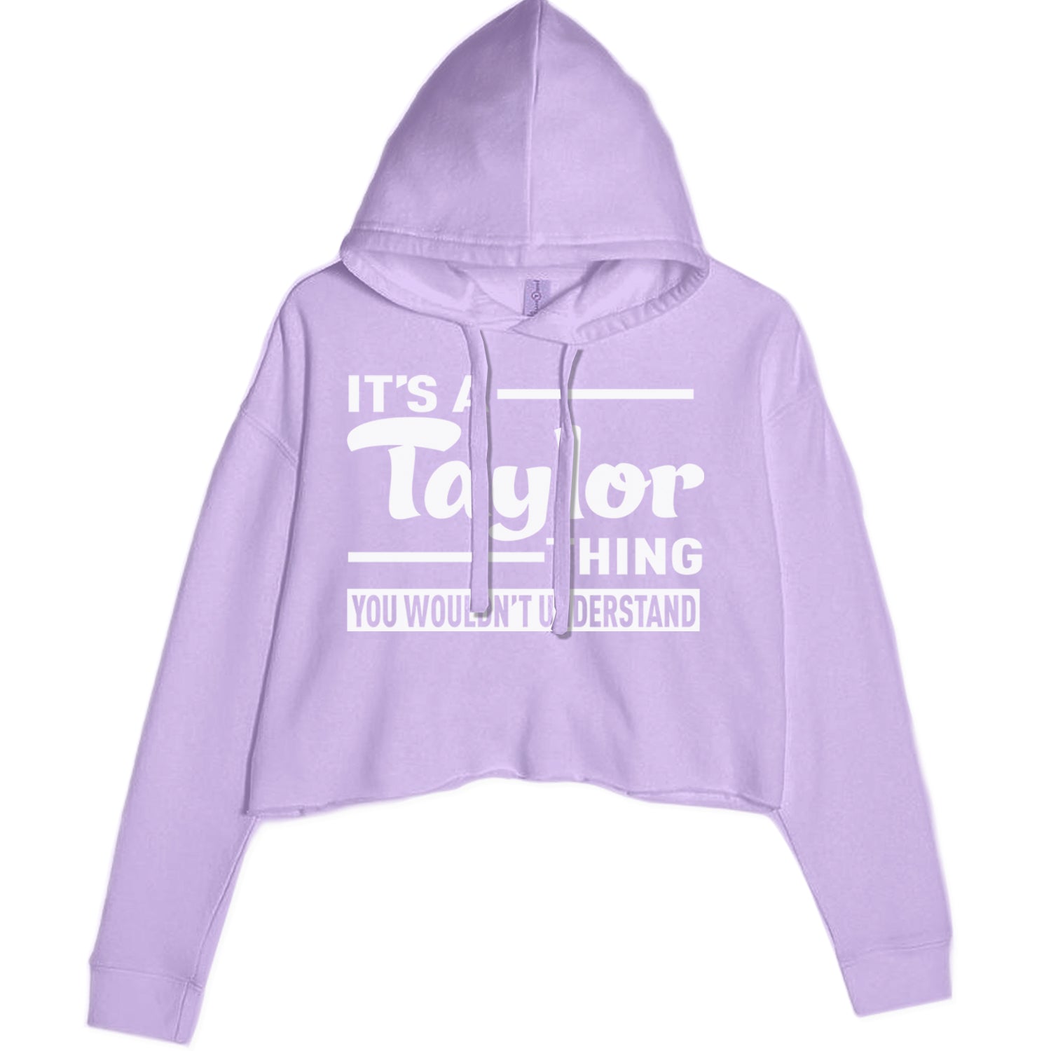 It's A Taylor Thing, You Wouldn't Understand TTPD Cropped Hoodie Sweatshirt Lavender