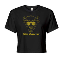 We Coming Coach Prime Colorado Cropped T-Shirt Black