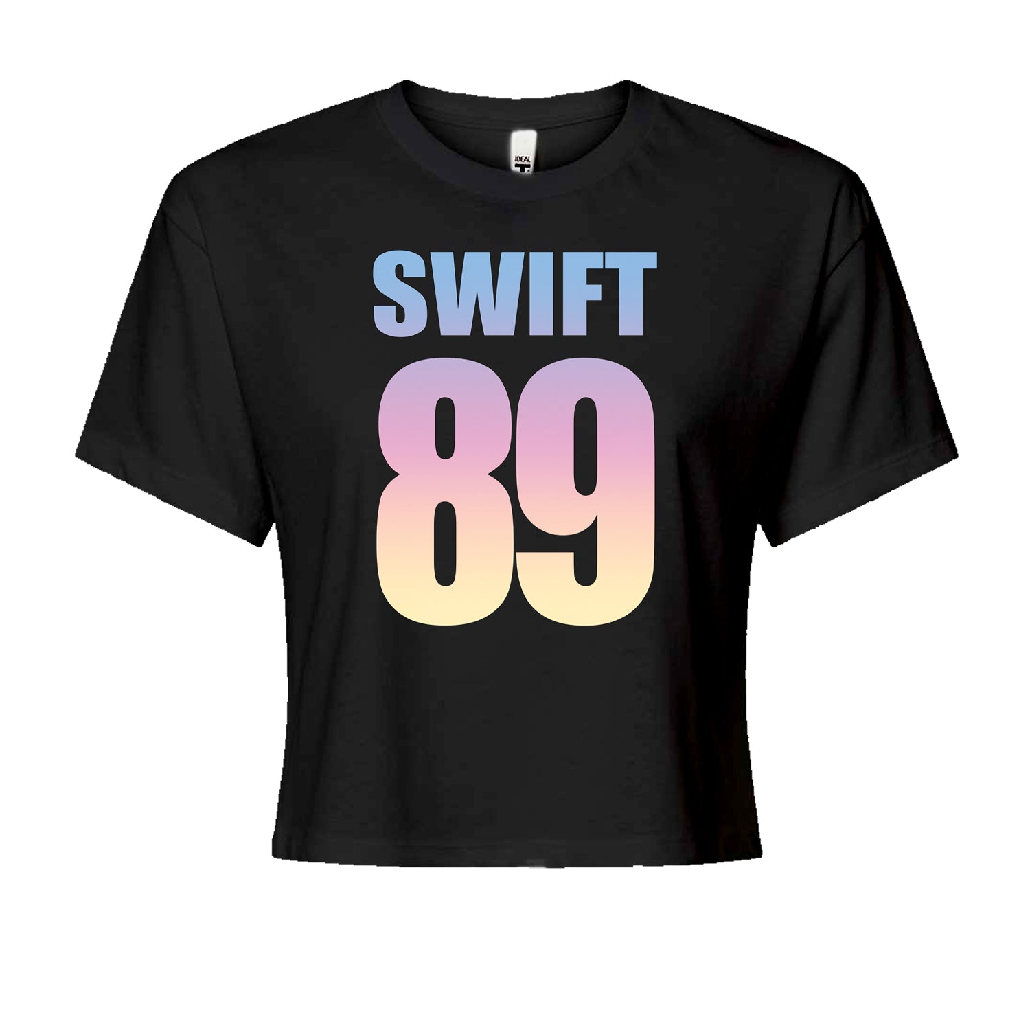 Lover Era Swift 89 Birth Year Music Fan TTPD Cropped T-Shirt Cotton Candy