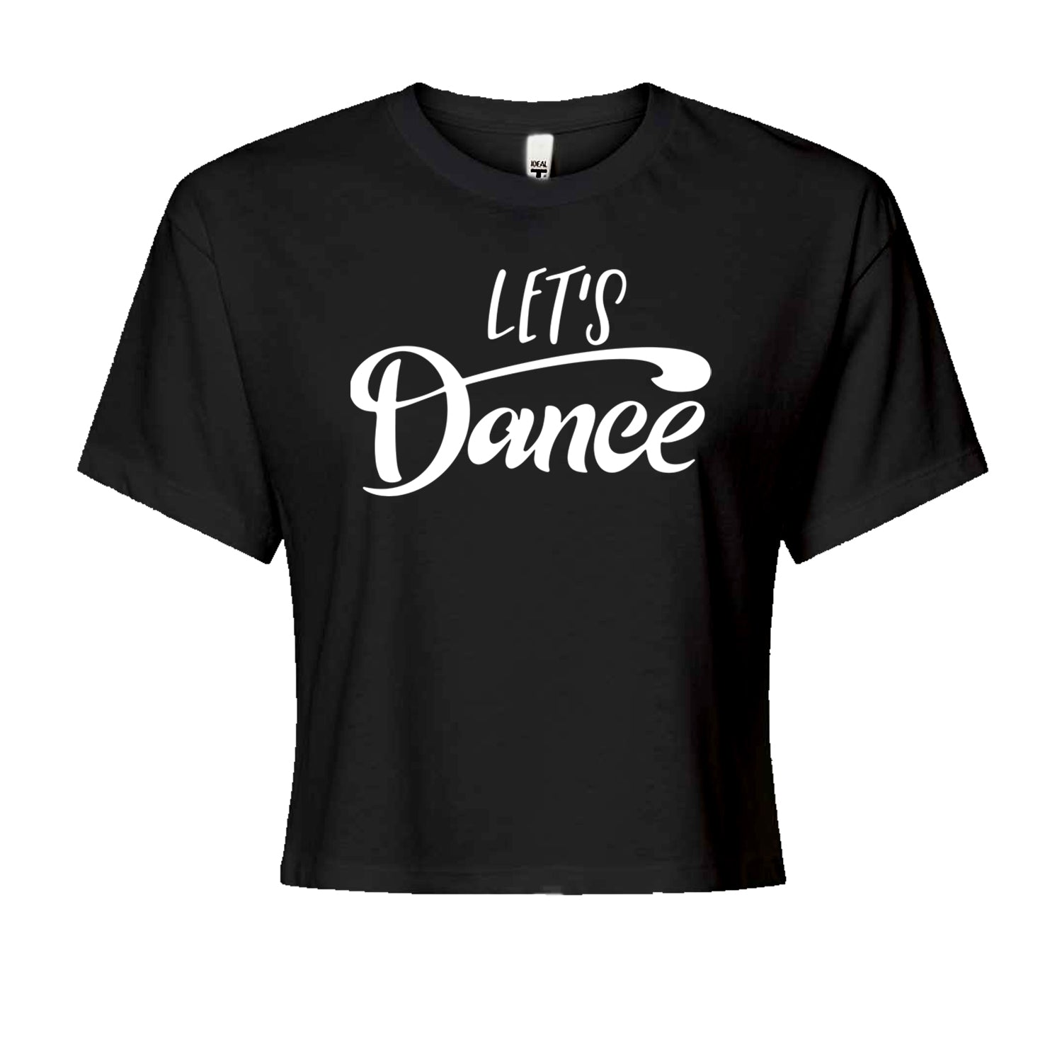 Let's Dance Cropped T-Shirt Black