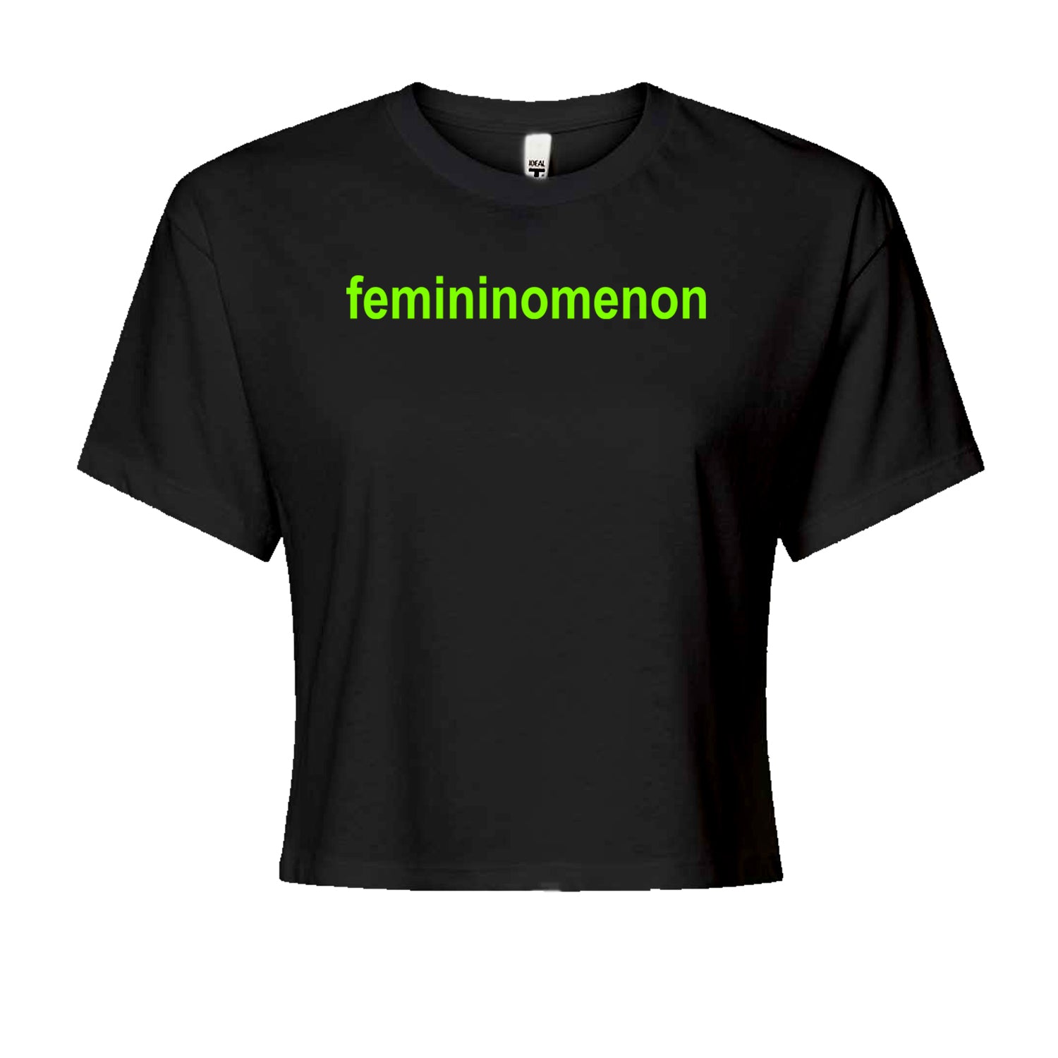 Femininomenon Female Empowerment Cropped T-Shirt Black