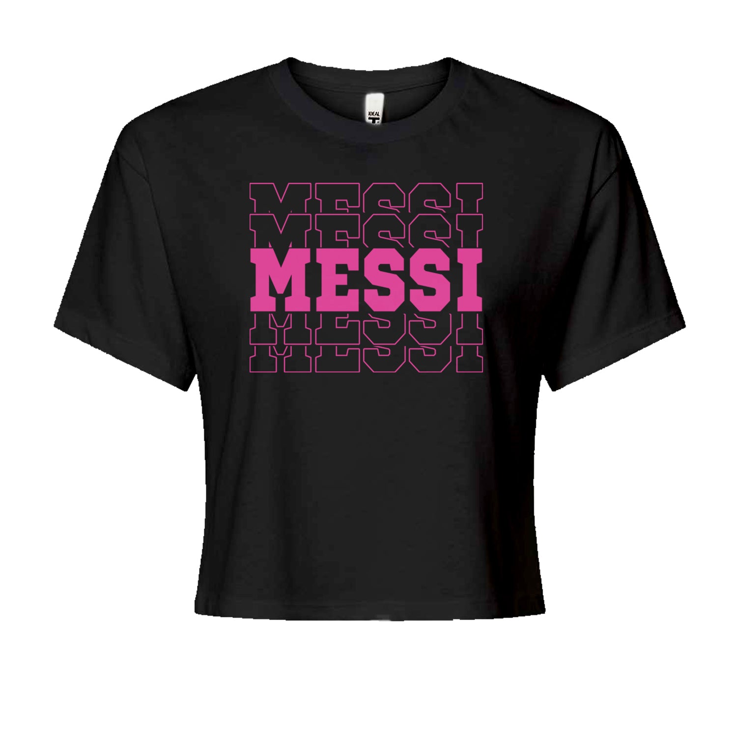 Messi Miami Futbol Cropped T-Shirt Black