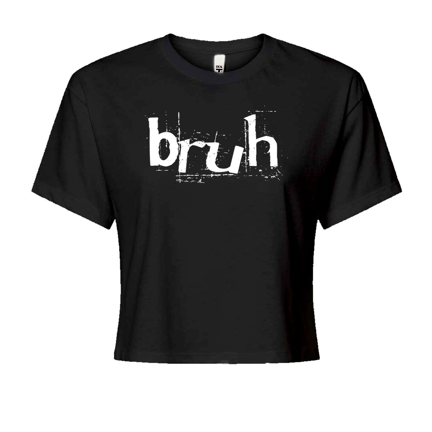 Fresh Seriously Bruh Brah Bro Dude, Hip Hop Urban Slang T-Shirt  Cropped T-Shirt Black