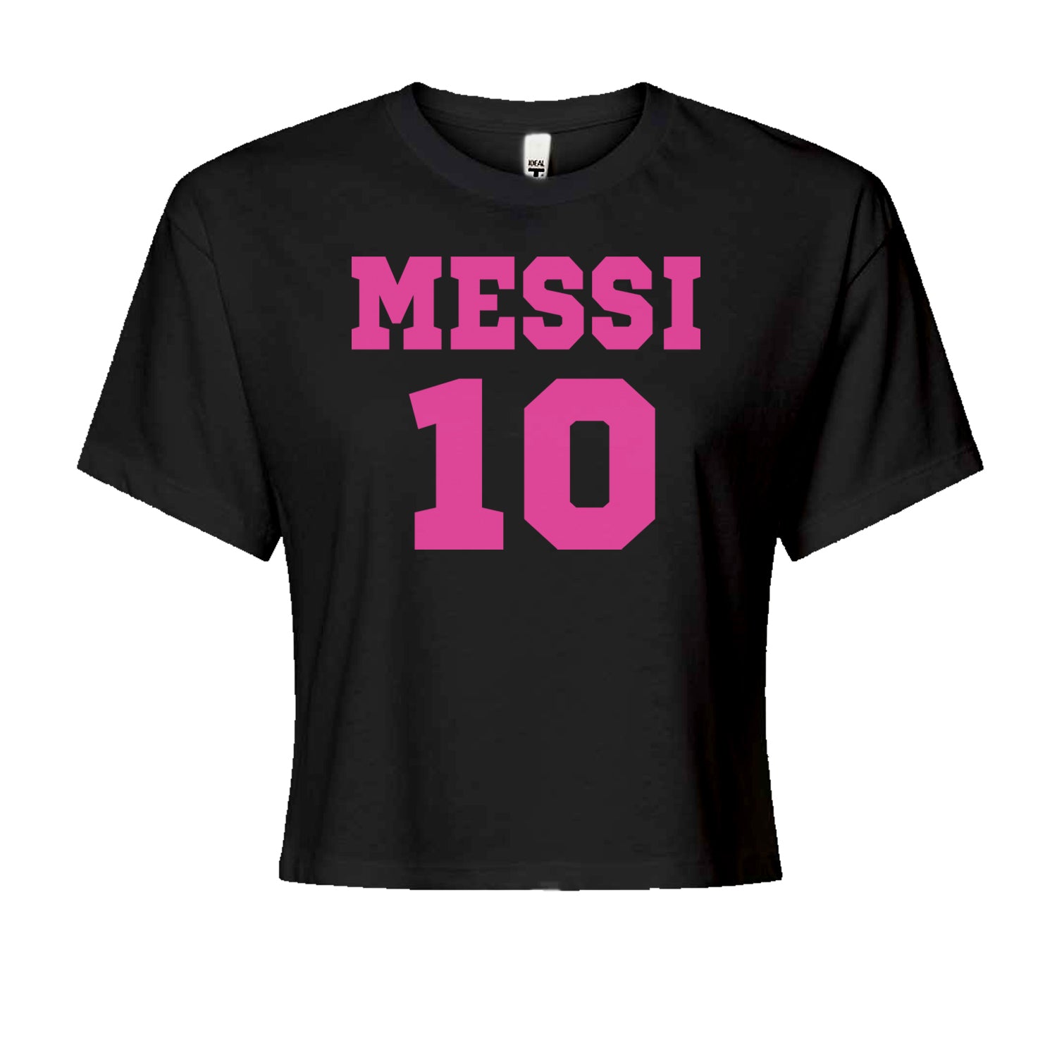 Messi World Soccer Futbol Messiami Cropped T-Shirt Black