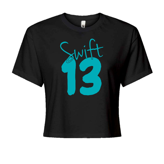 13 Swift 13 Lucky Number Era TTPD Cropped T-Shirt