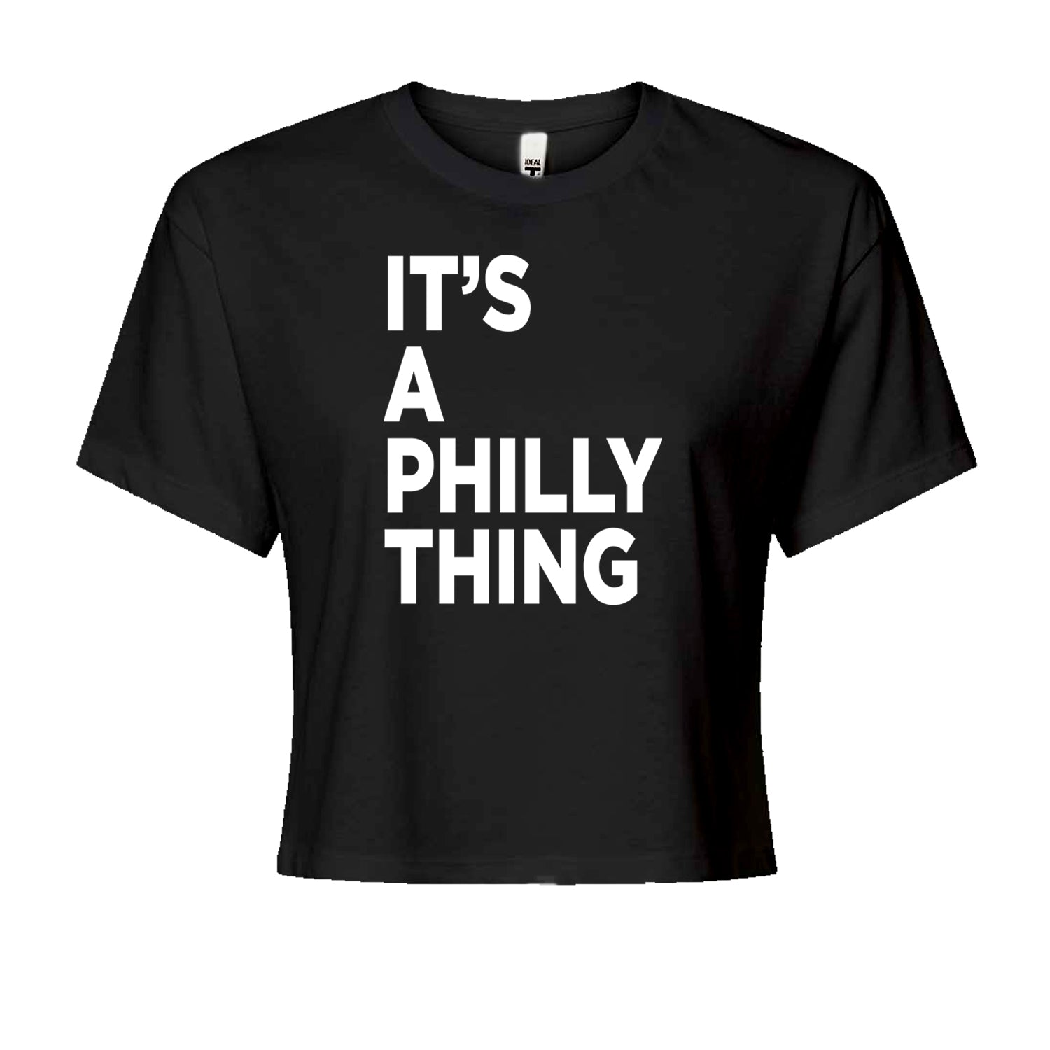 PHILLY It's A Philly Thing Cropped T-Shirt Black