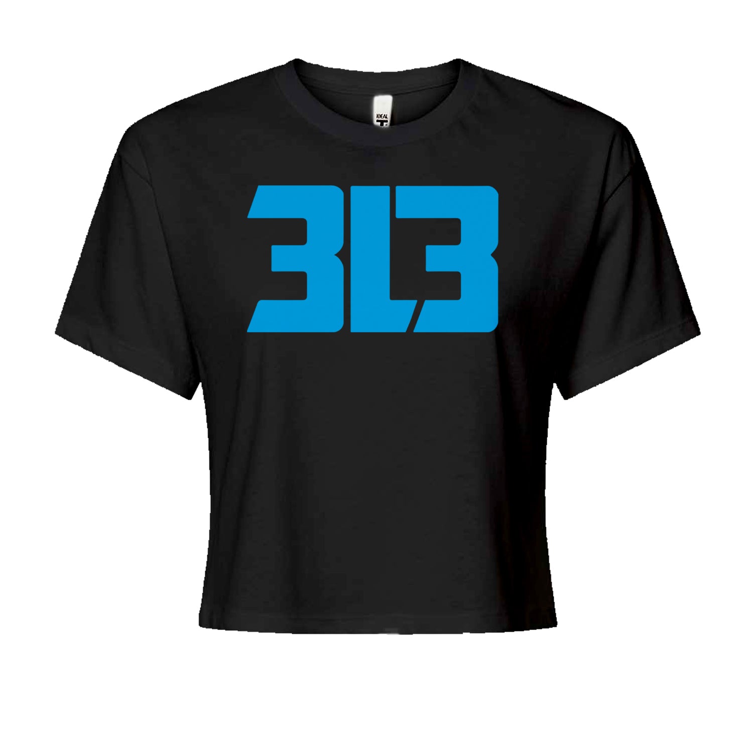 3L3 From The 313 Detroit Football Cropped T-Shirt Black