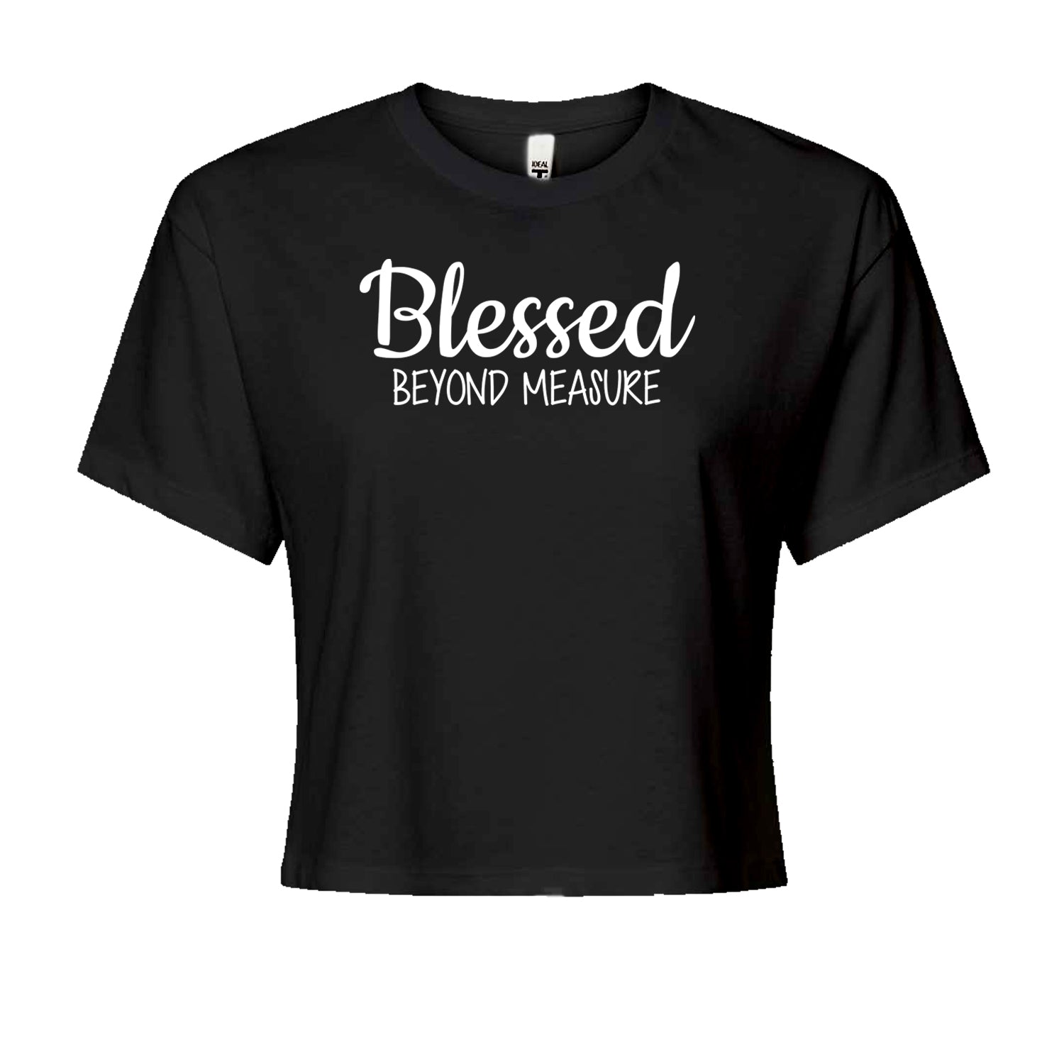 Blessed Beyond Measure Cropped T-Shirt Black