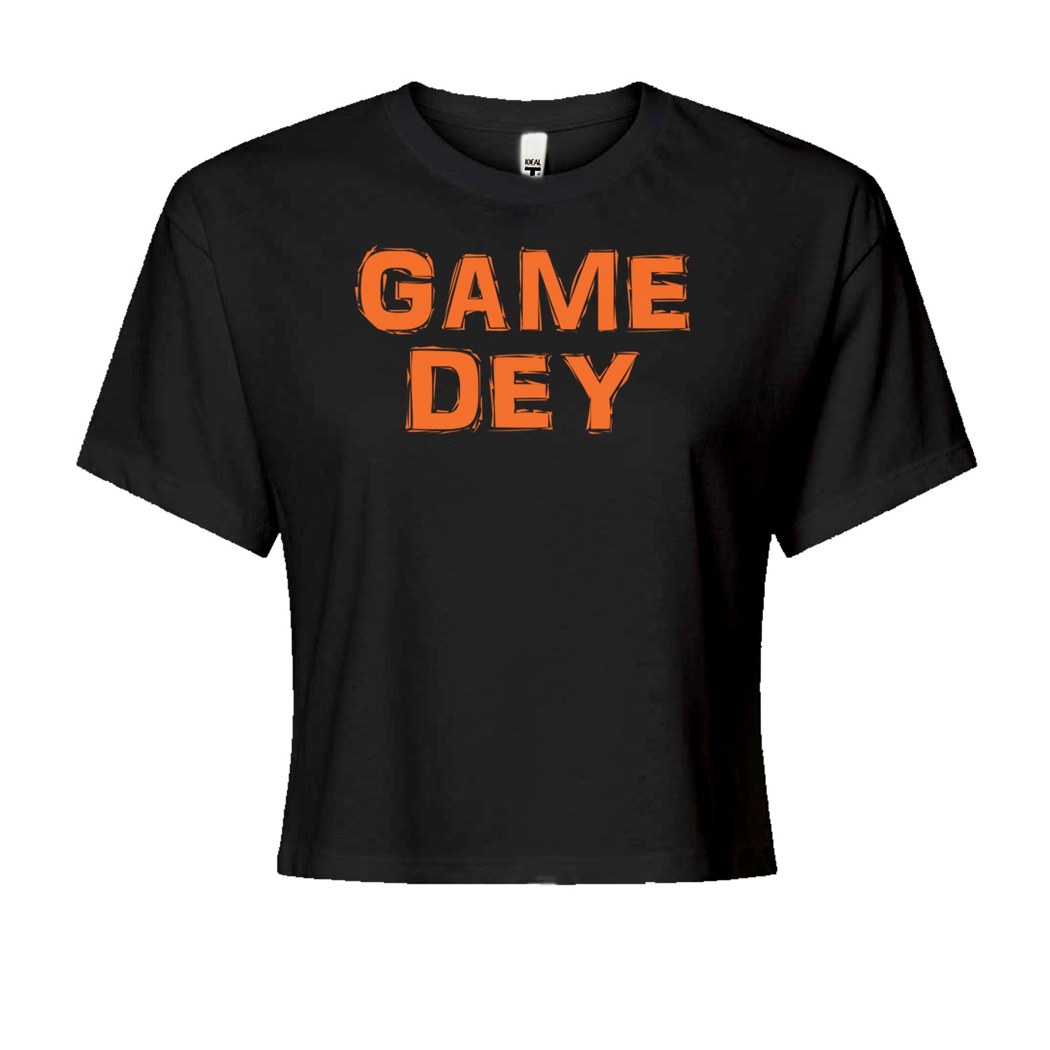 Game Dey Cincinnati Football Cropped T-Shirt Black