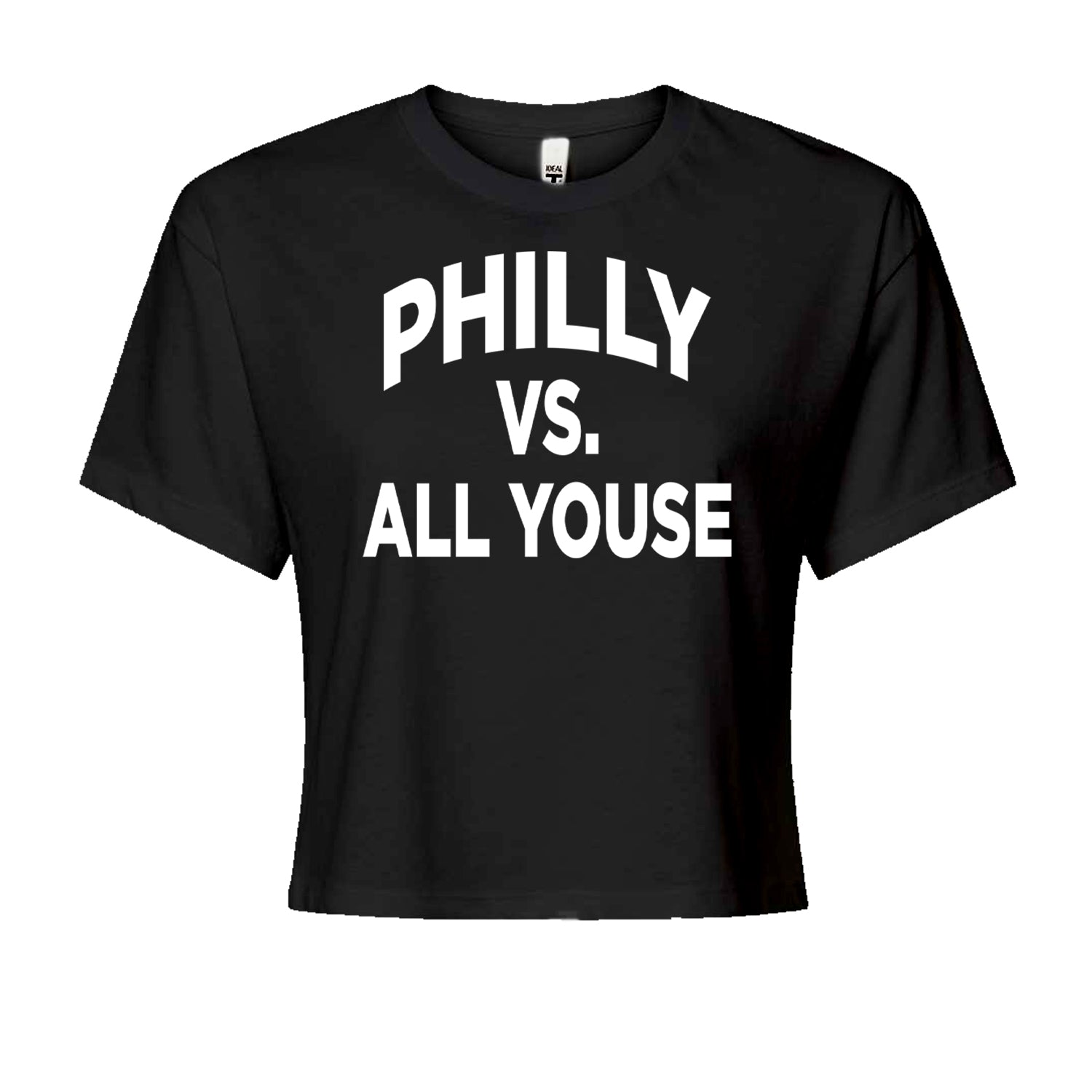 Philly Vs. All Youse Philly Thing Cropped T-Shirt Black