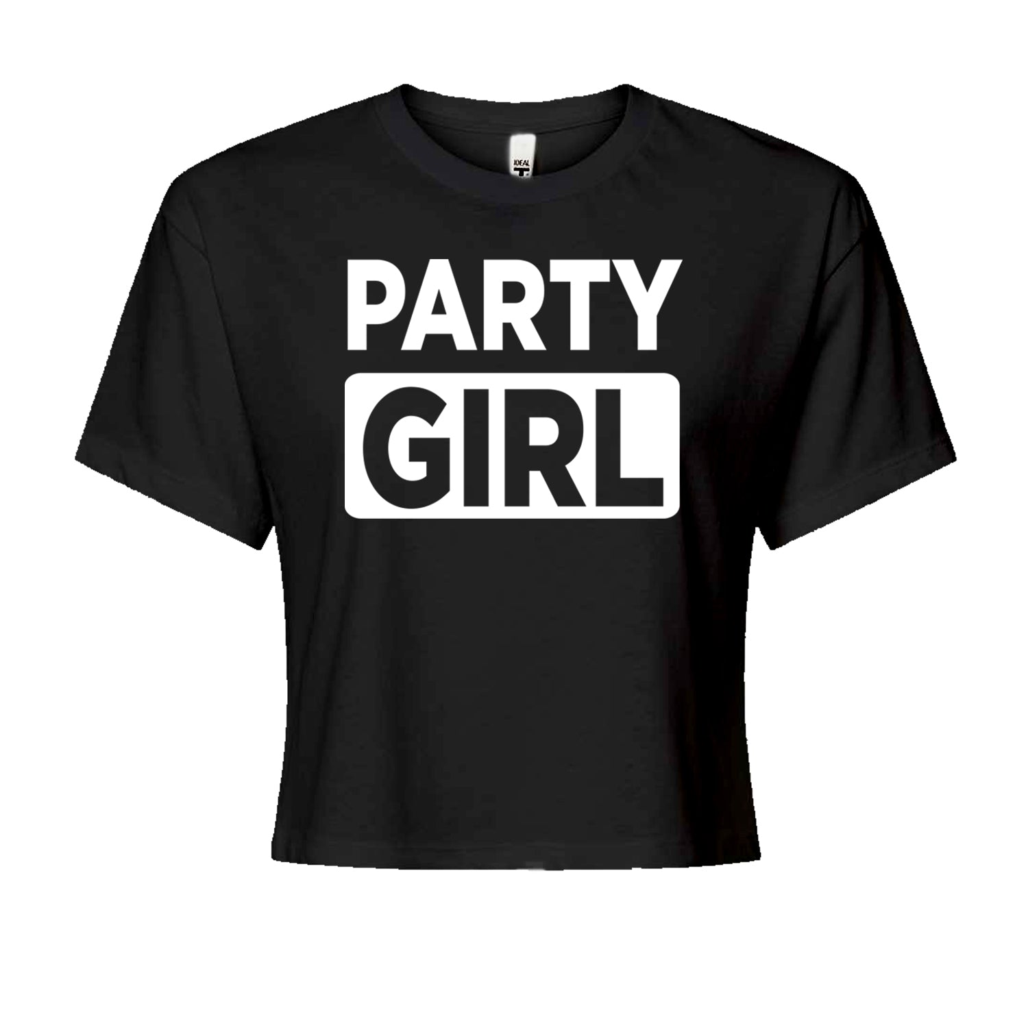 Party Girl Club Brat Cropped T-Shirt
