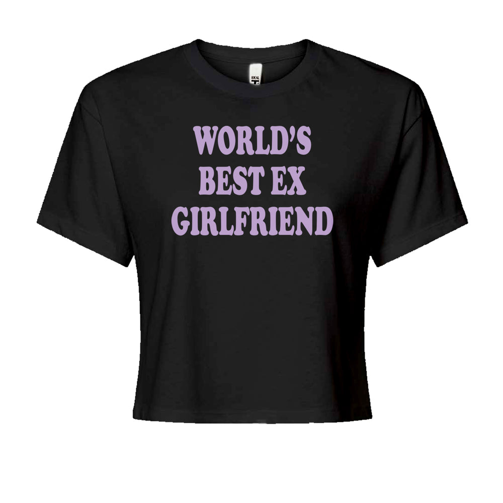 World's Best Ex Girlfriend Y2K Revenge Cropped T-Shirt Black