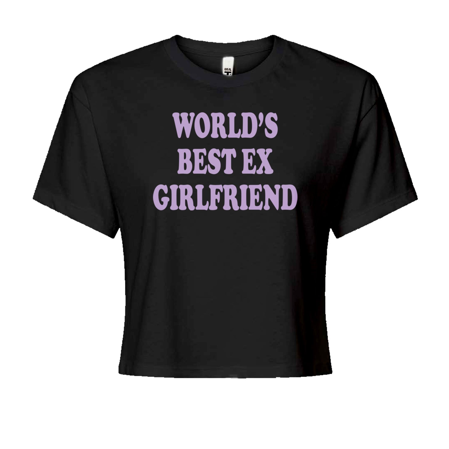 World's Best Ex Girlfriend Y2K Revenge Cropped T-Shirt Navy Blue