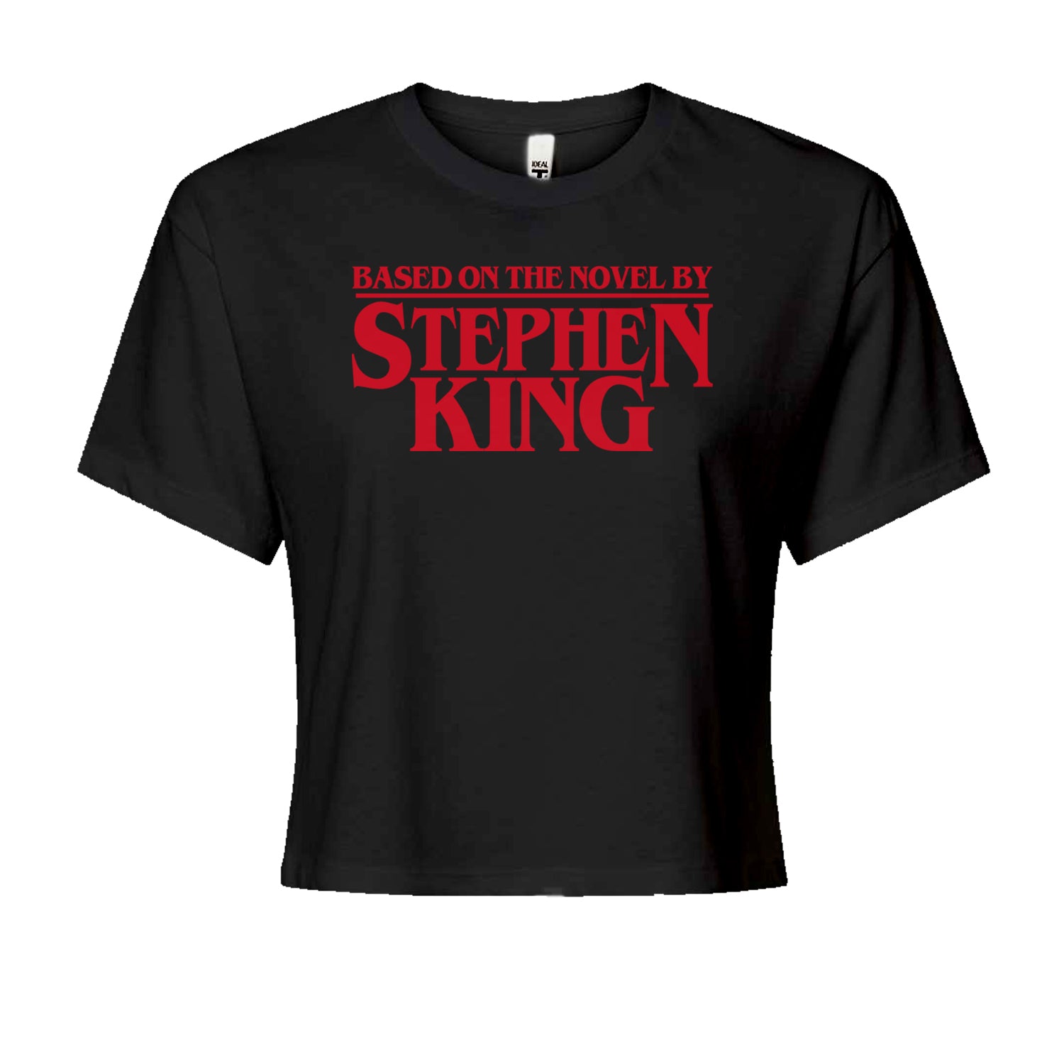 Based On The Novel By Stephen King Cropped T-Shirt Black