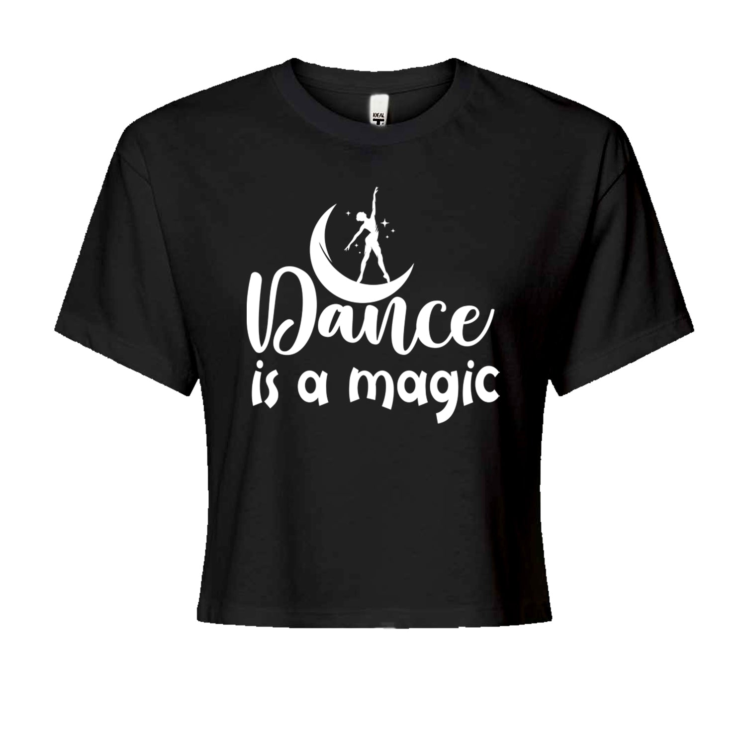 Dance Is Magic Cropped T-Shirt Black