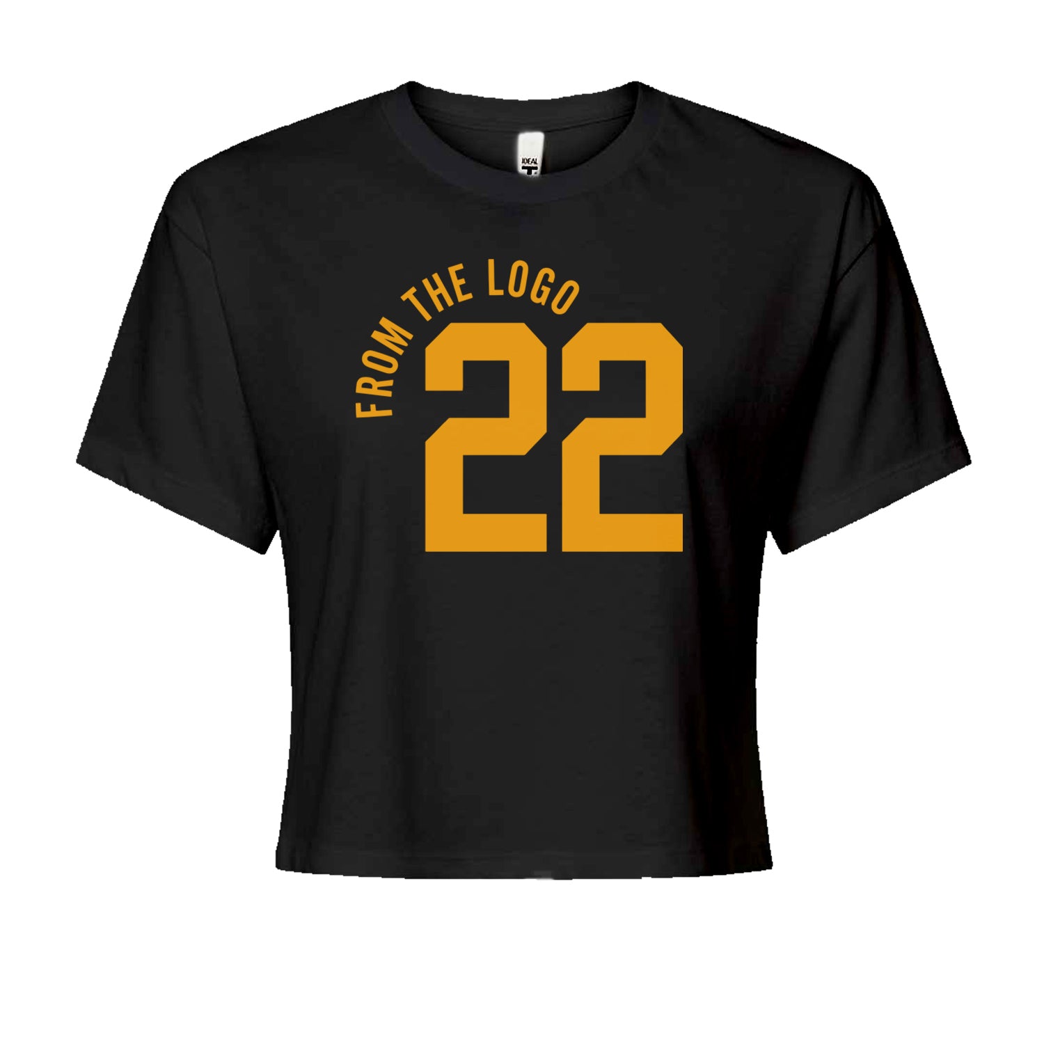 From The Logo #22 Basketball Cropped T-Shirt Black