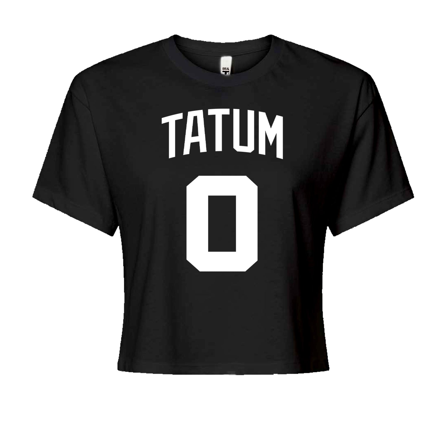 Tatum #0 Boston Basketball Cropped T-Shirt Black