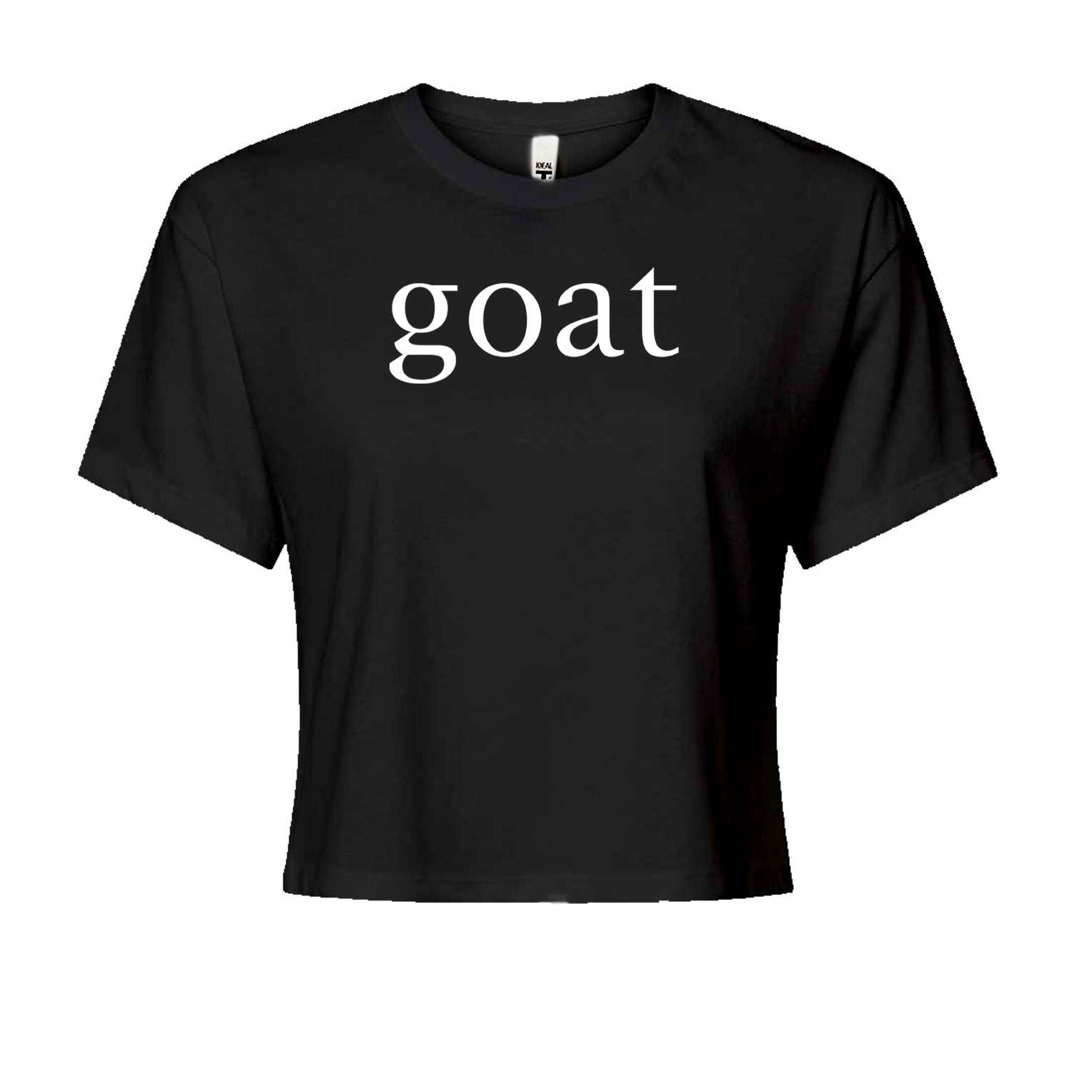 GOAT - Greatest Of All Time  Cropped T-Shirt Black