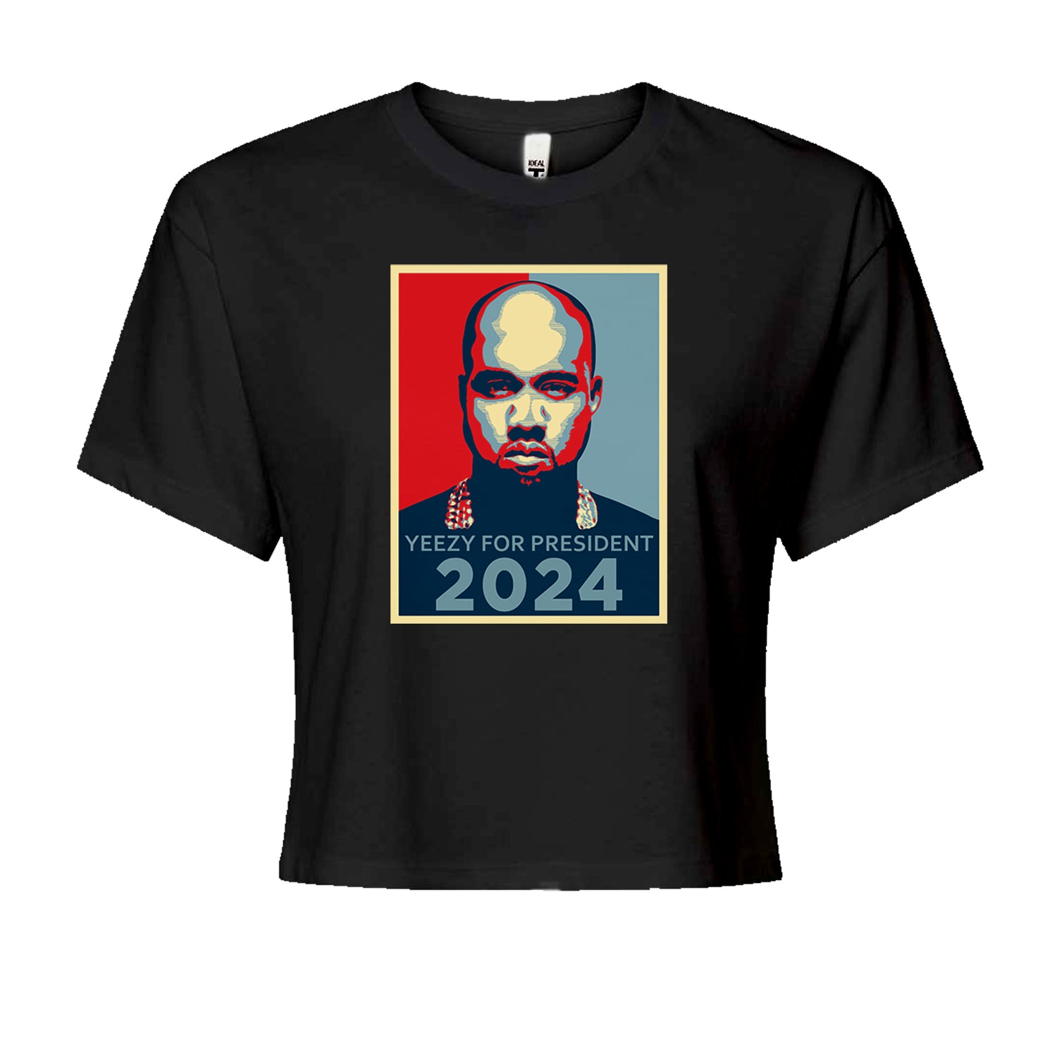 Yeezus For President Vote for Ye Cropped T-Shirt Black