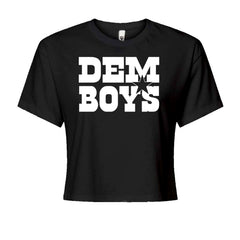 Dem Boys Dallas Football Cropped T-Shirt Black