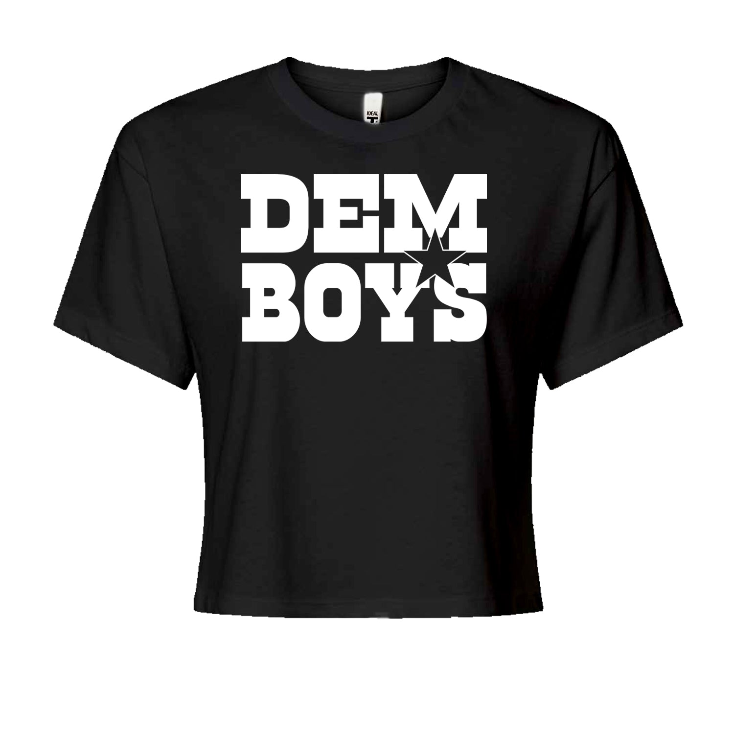 Dem Boys Dallas Football Cropped T-Shirt Navy Blue