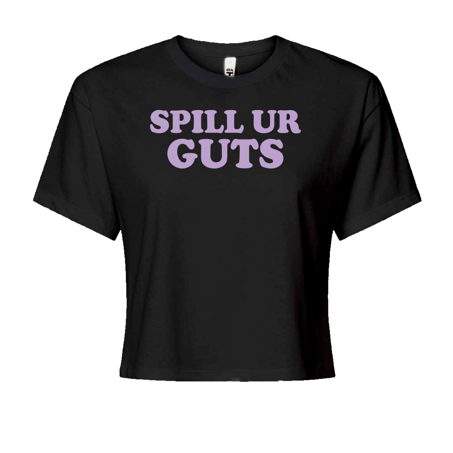 Spill Ur Guts Music Cropped T-Shirt Black