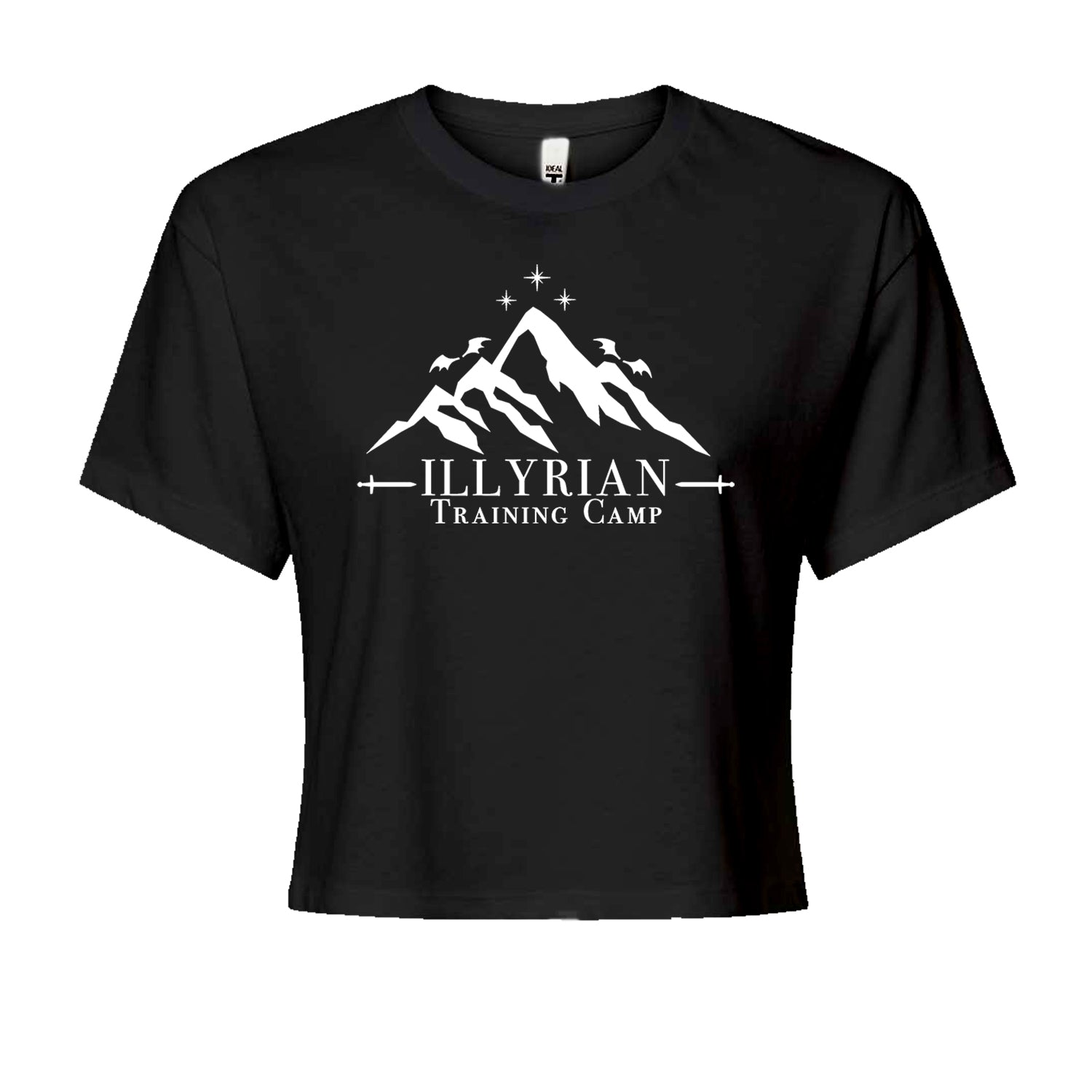 Illyrian Training Camp Night Court Cropped T-Shirt Black