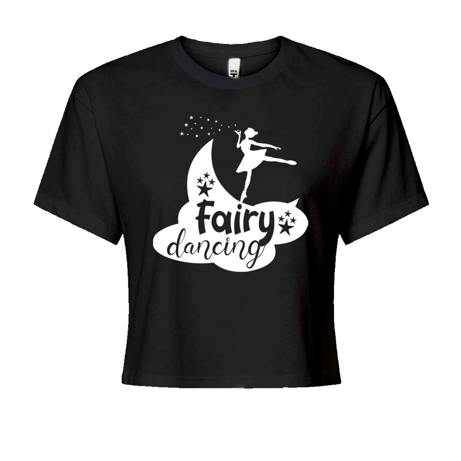 Fairy Dancing Cropped T-Shirt Black