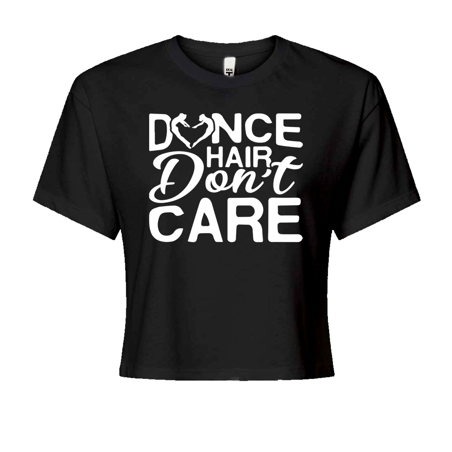 Dance Hair Don't Care Cropped T-Shirt Black