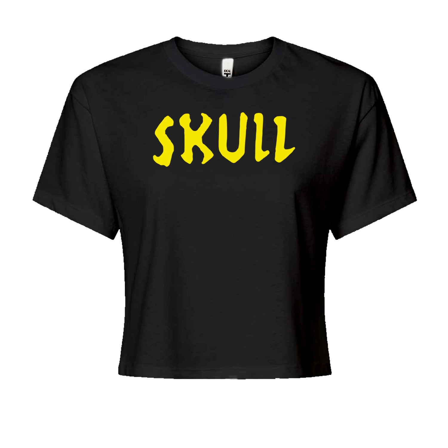 Skull Metal Beavis Parody  Cropped T-Shirt