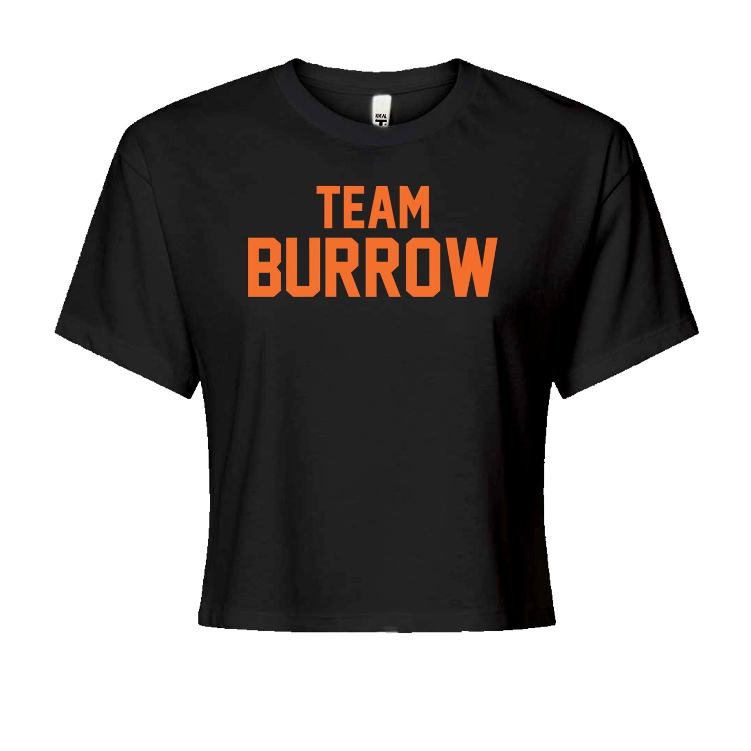 Team Burrow Cincinnati Cropped T-Shirt Black