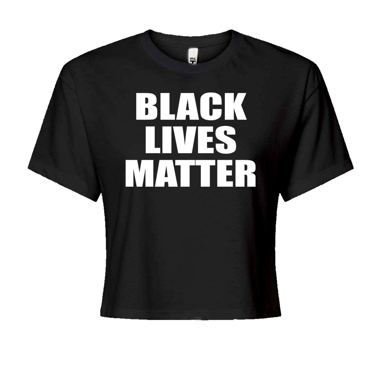 Black Lives Matter BLM Cropped T-Shirt Black