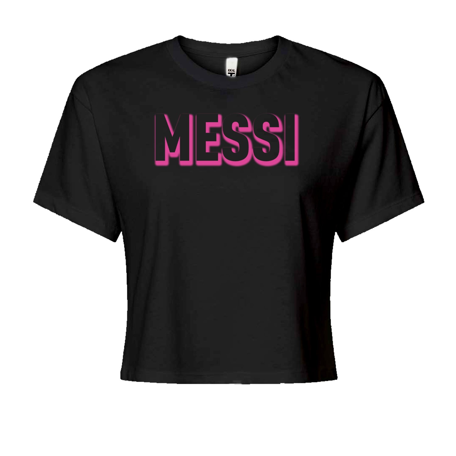 Messi OUTLINE Miami Futbol Cropped T-Shirt Black