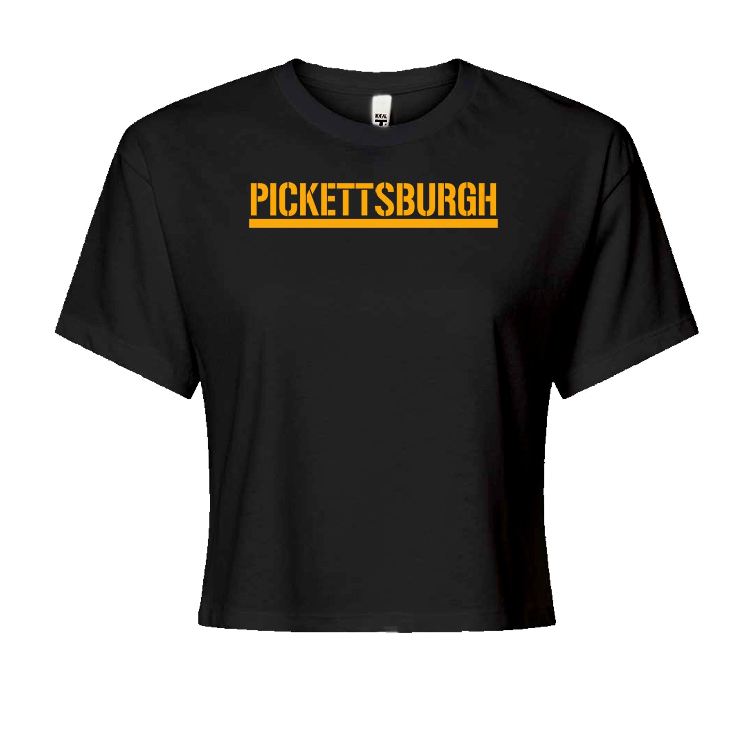 Pickettsburgh Pittsburgh Football Cropped T-Shirt Black