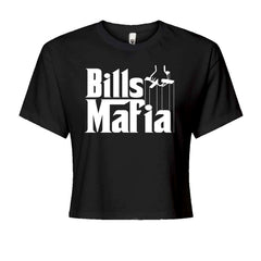 Mafia Bills Mafia Godfather Cropped T-Shirt Black