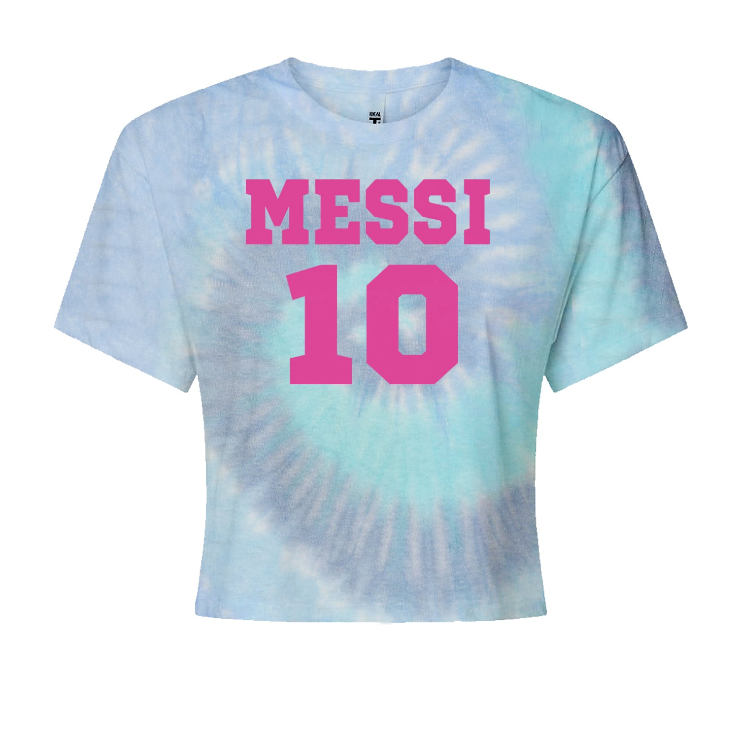 Messi World Soccer Futbol Messiami Cropped T-Shirt Blue Clouds