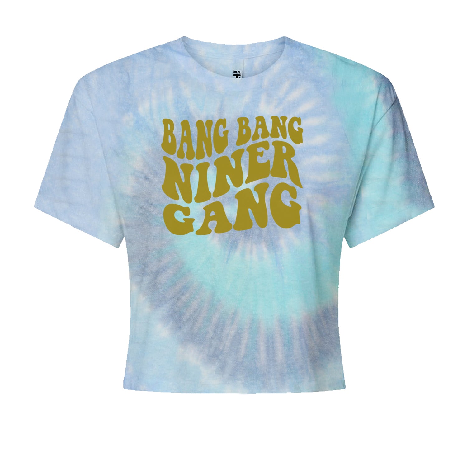 WAVE Bang Bang Nin-r Gang San Francisco Cropped T-Shirt Blue Clouds