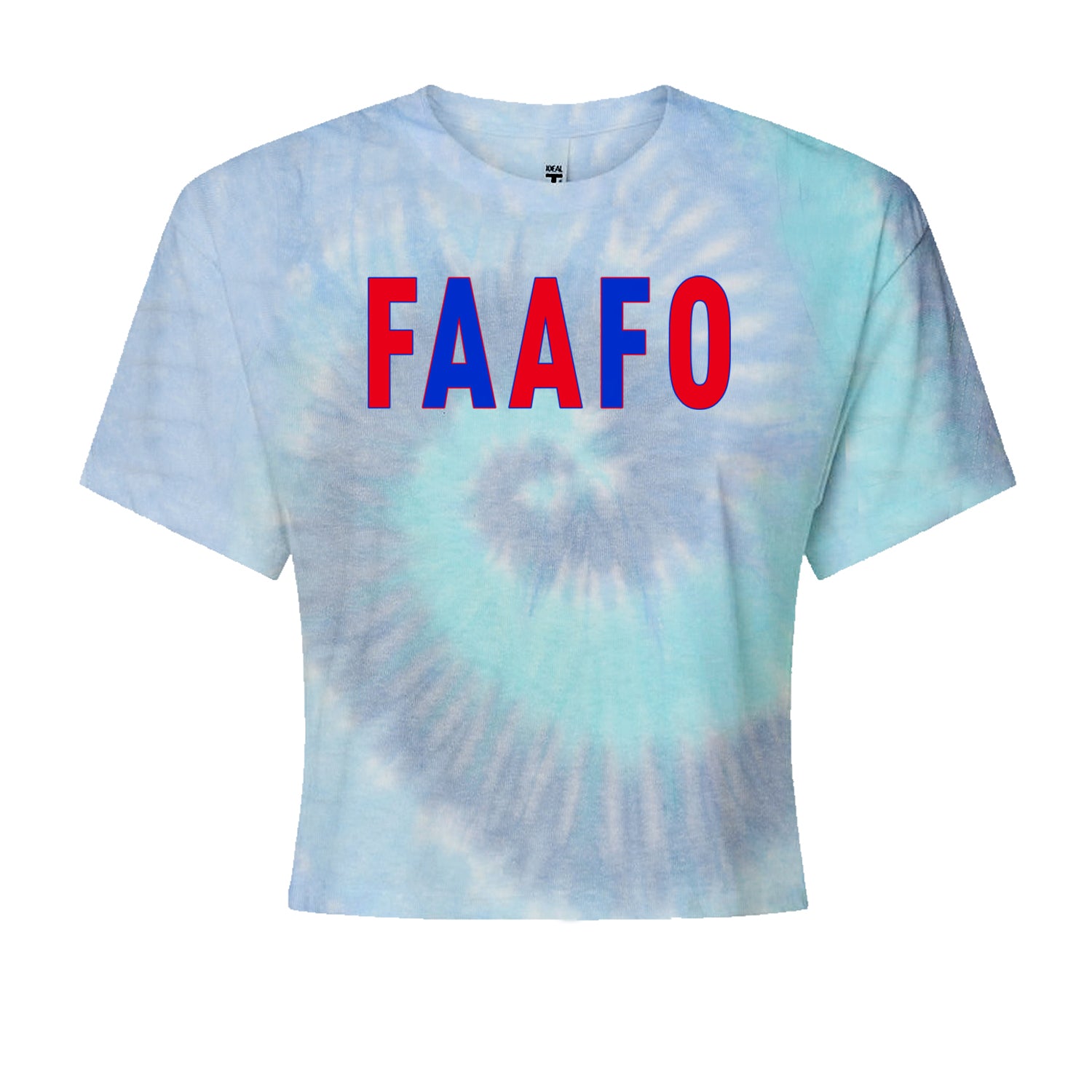 FAAFO Olympic Team USA Shirt Cropped T-Shirt Blue Clouds