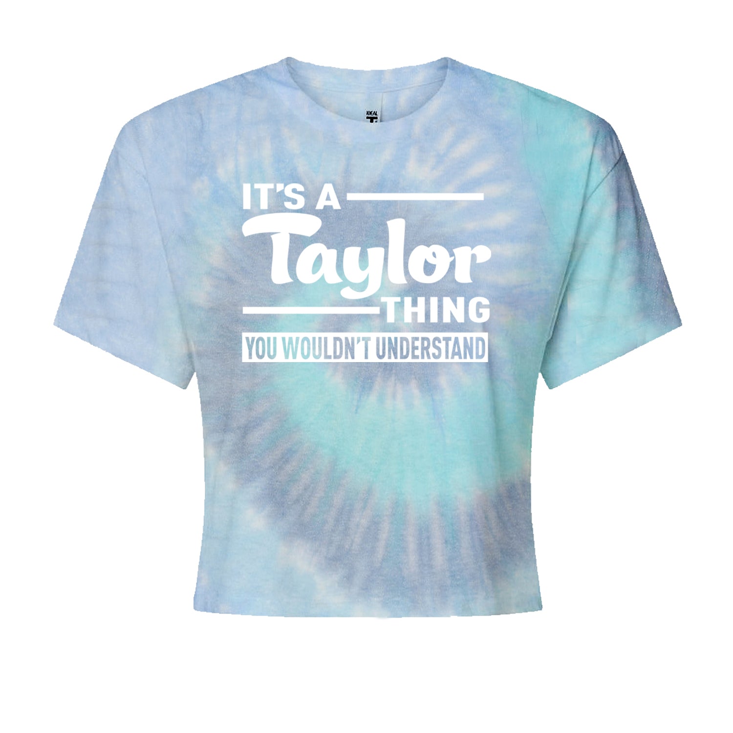 It's A Taylor Thing, You Wouldn't Understand TTPD Cropped T-Shirt Blue Clouds