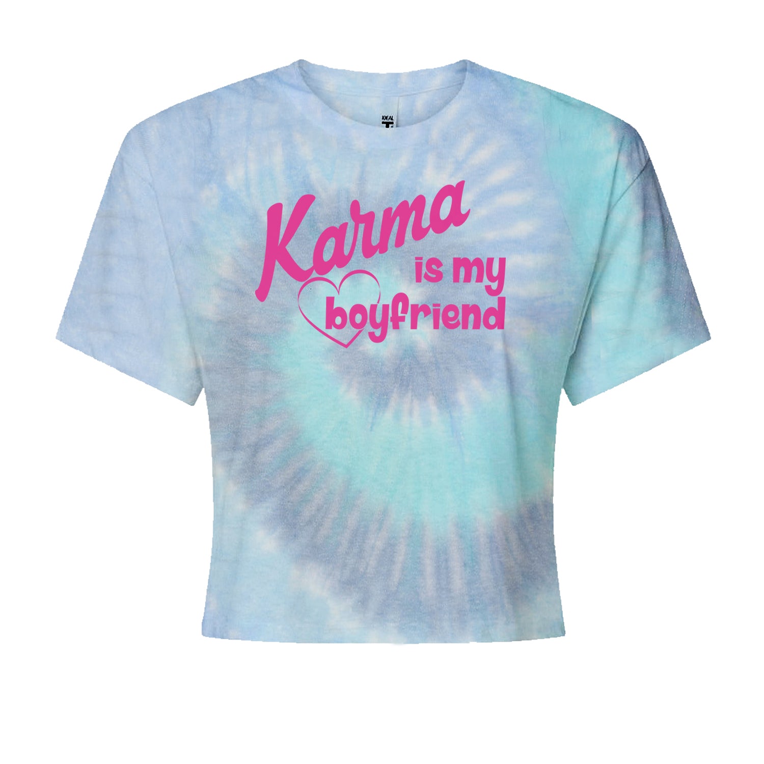 Karma Is My Boyfriend Midnight Eras  Cropped T-Shirt Blue Clouds