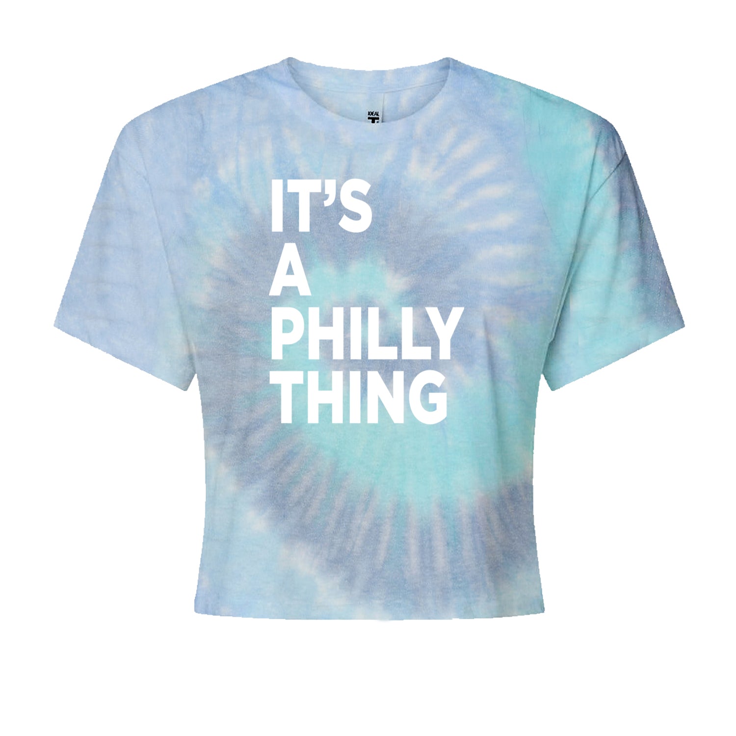 PHILLY It's A Philly Thing Cropped T-Shirt Blue Clouds