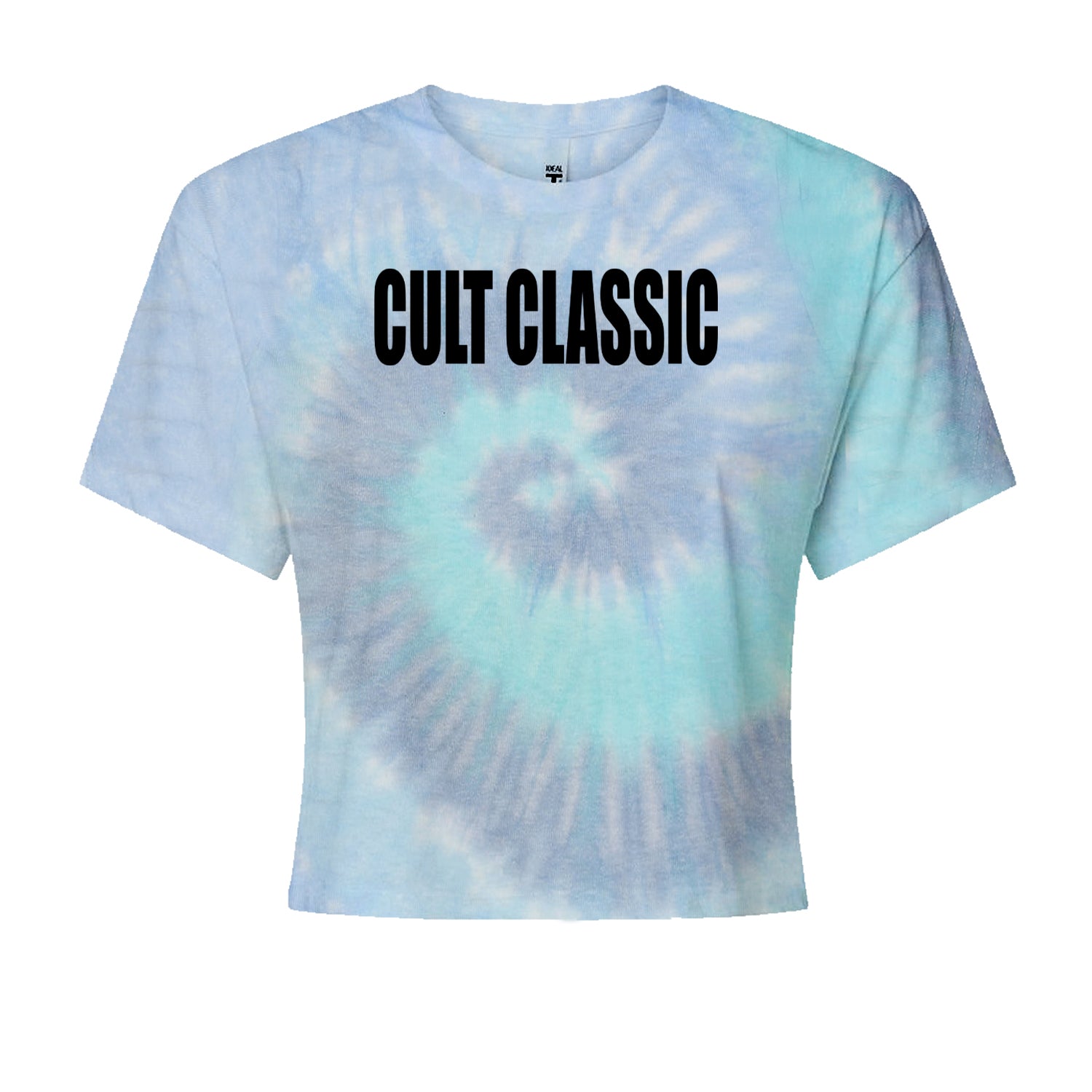 Cult Classic Pop Music ClubCropped T-Shirt Blue Clouds