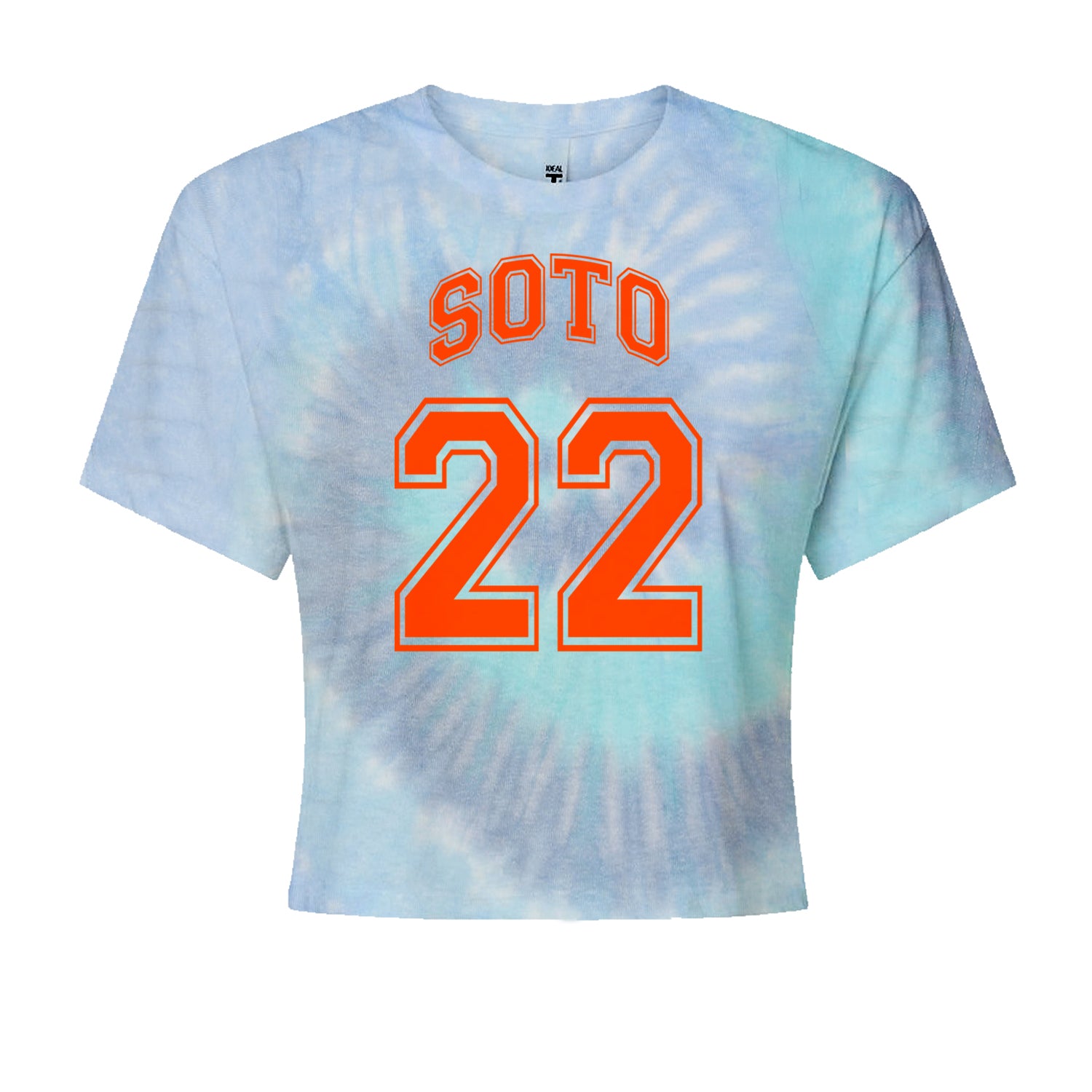 Soto Number 22Cropped T-Shirt Blue Clouds