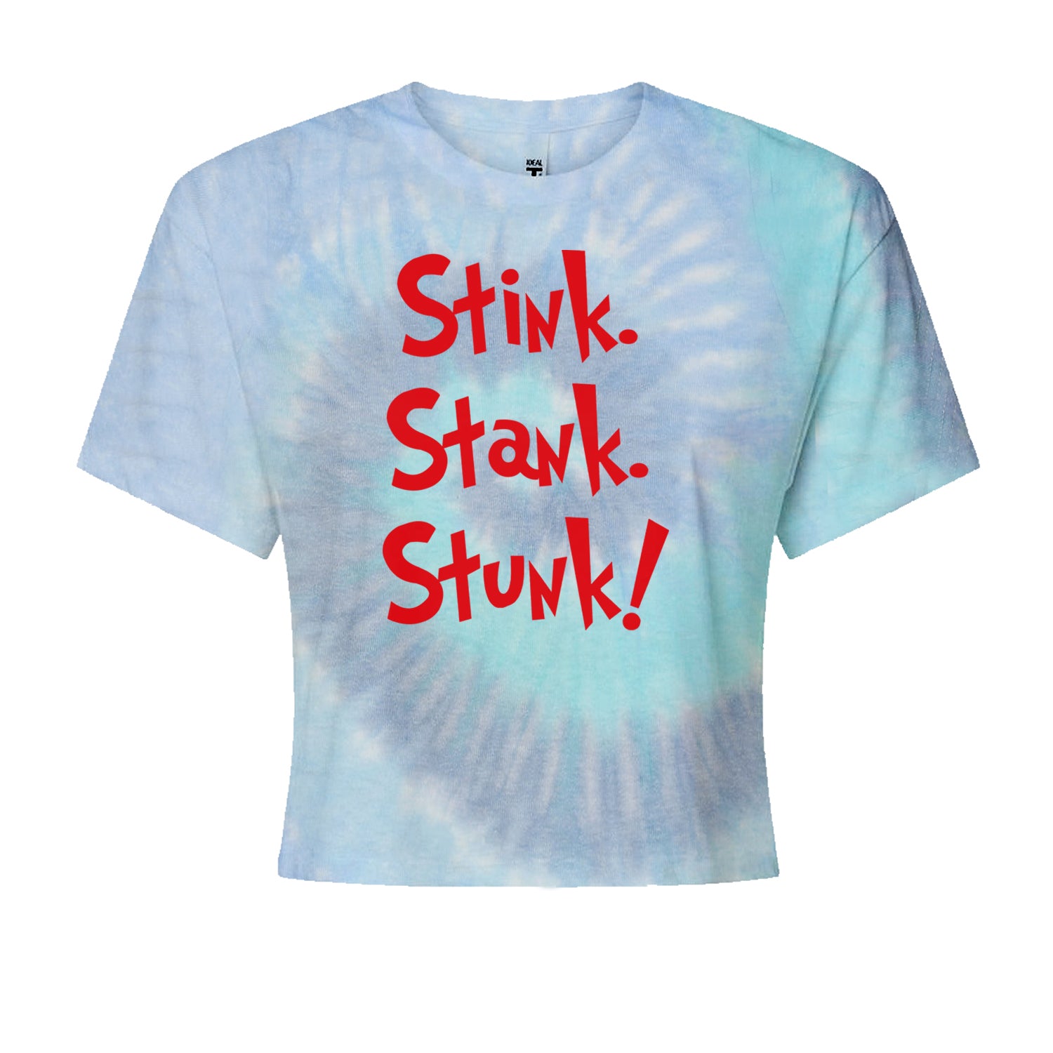 Stink Stank Stunk Gr-nchCropped T-Shirt Blue Clouds