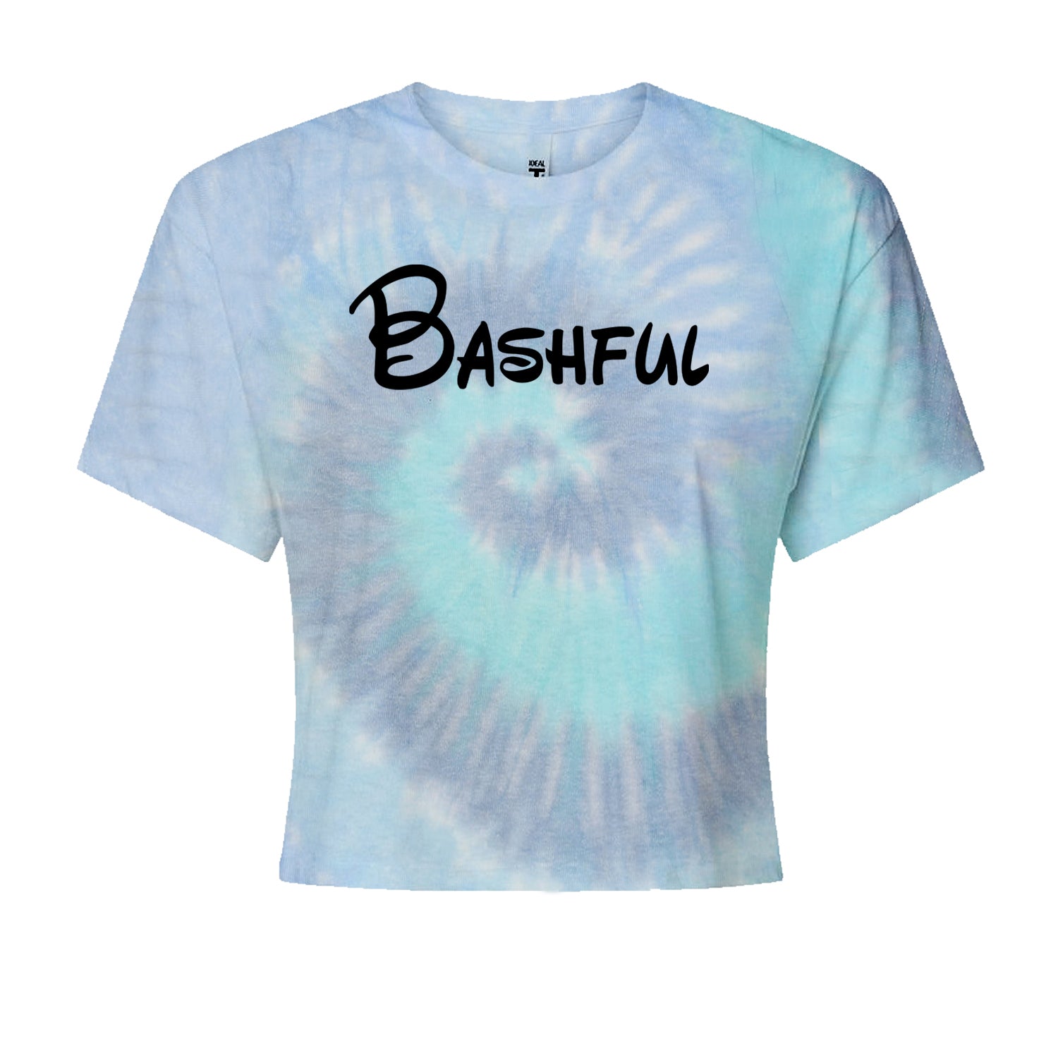 Bashful - 7 Dwarfs Costume Cropped T-Shirt Blue Clouds