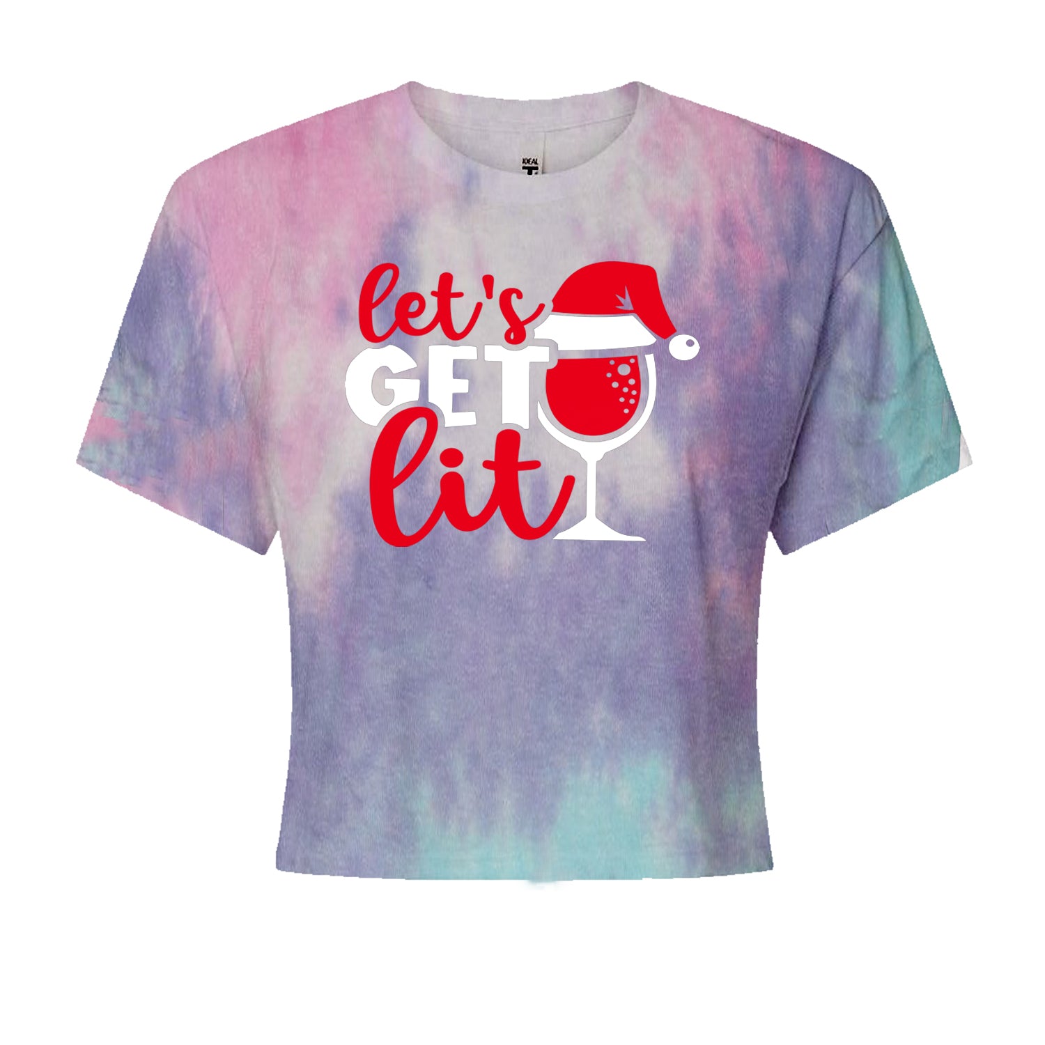 Let’s Get Lit Cropped T-Shirt Cotton Candy