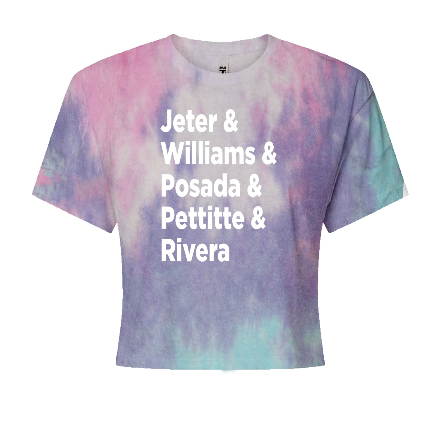 Jeter & Williams & Posada & Pettitte & Rivera Cropped T-Shirt Cotton Candy