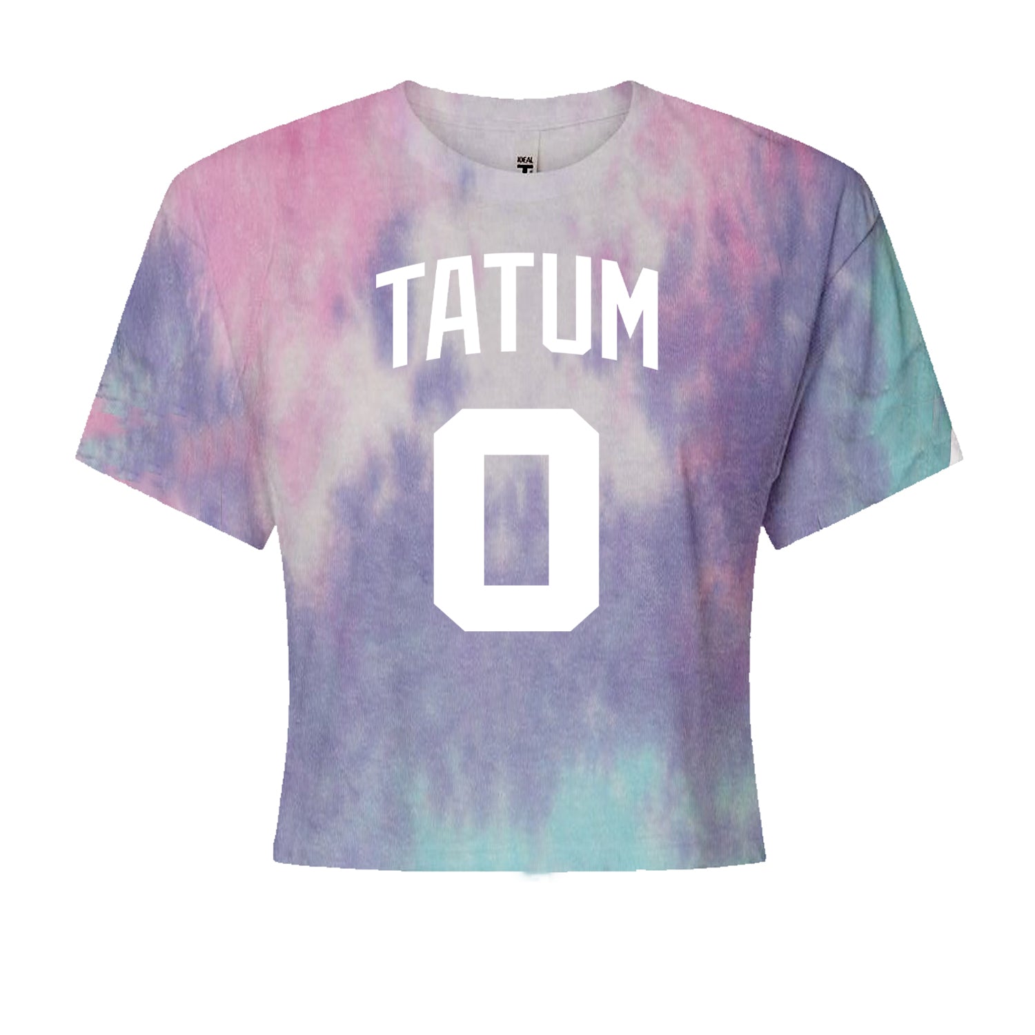 Tatum #0 Boston Basketball Cropped T-Shirt Cotton Candy